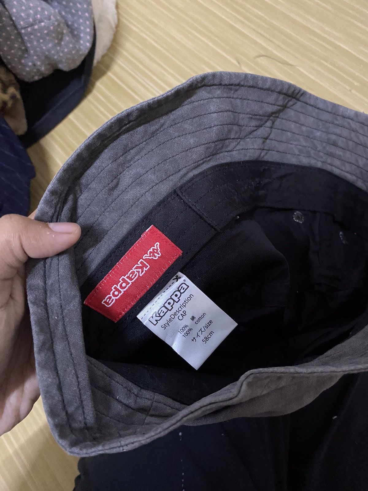 Kappa × Vintage Kappa Spellout Bucket Hat Size ONE SIZE - 5 Thumbnail