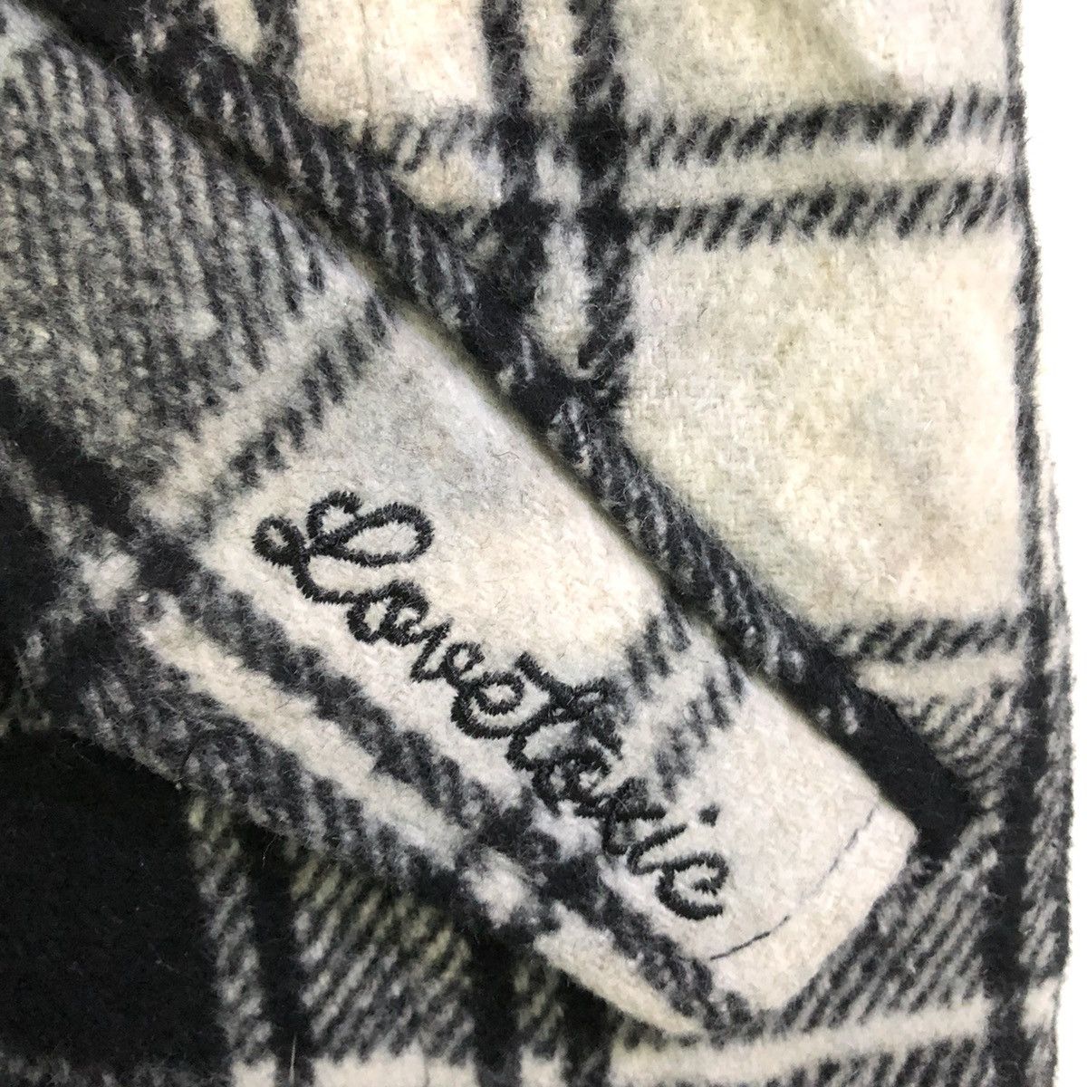 Japanese Brand LOVETOXIC Black Tartan Long Trench Coat Jacket Size US M / EU 48-50 / 2 - 10 Thumbnail