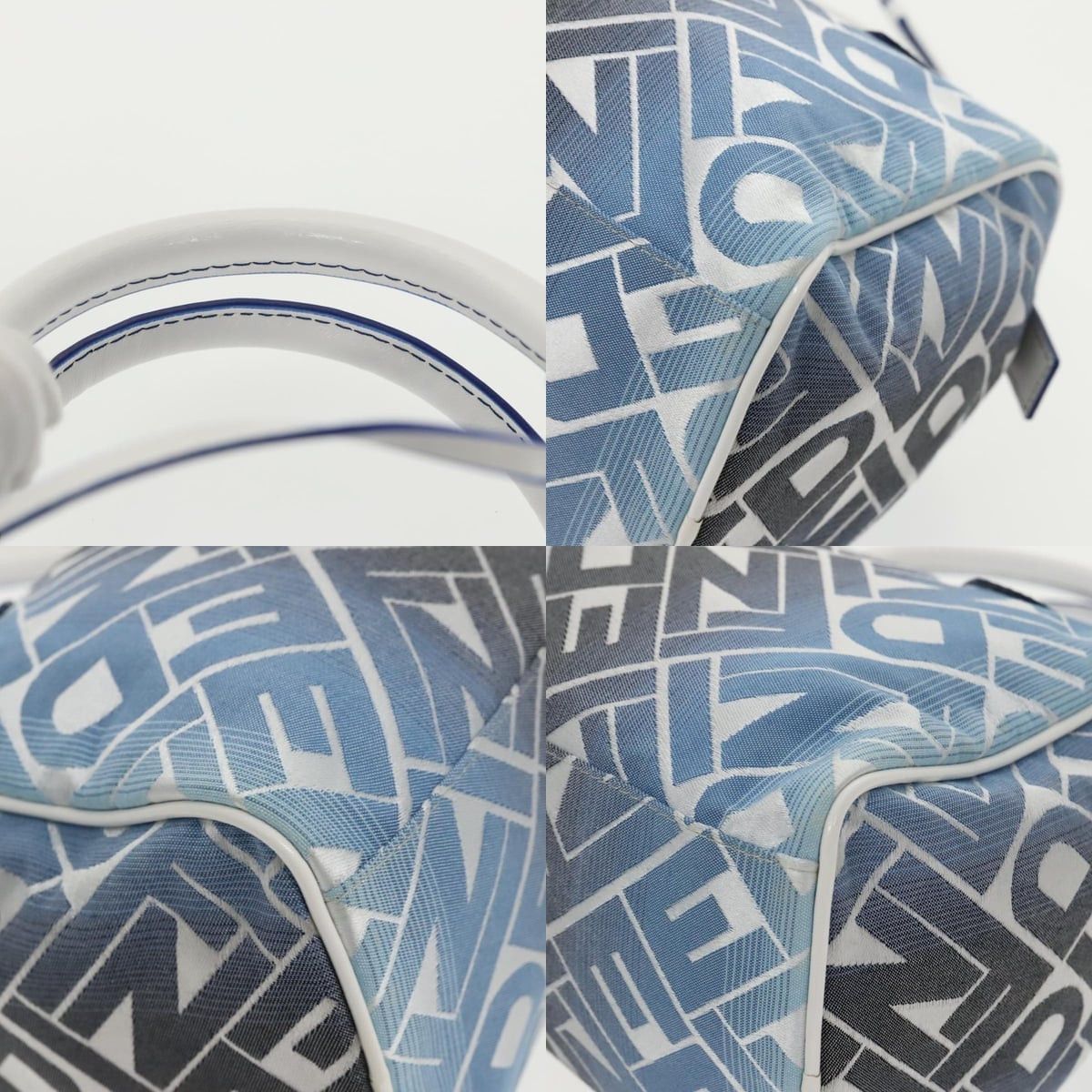 Fendi FENDI Zucca Canvas Hand Bag Blue Gold Size ONE SIZE - 11 Thumbnail