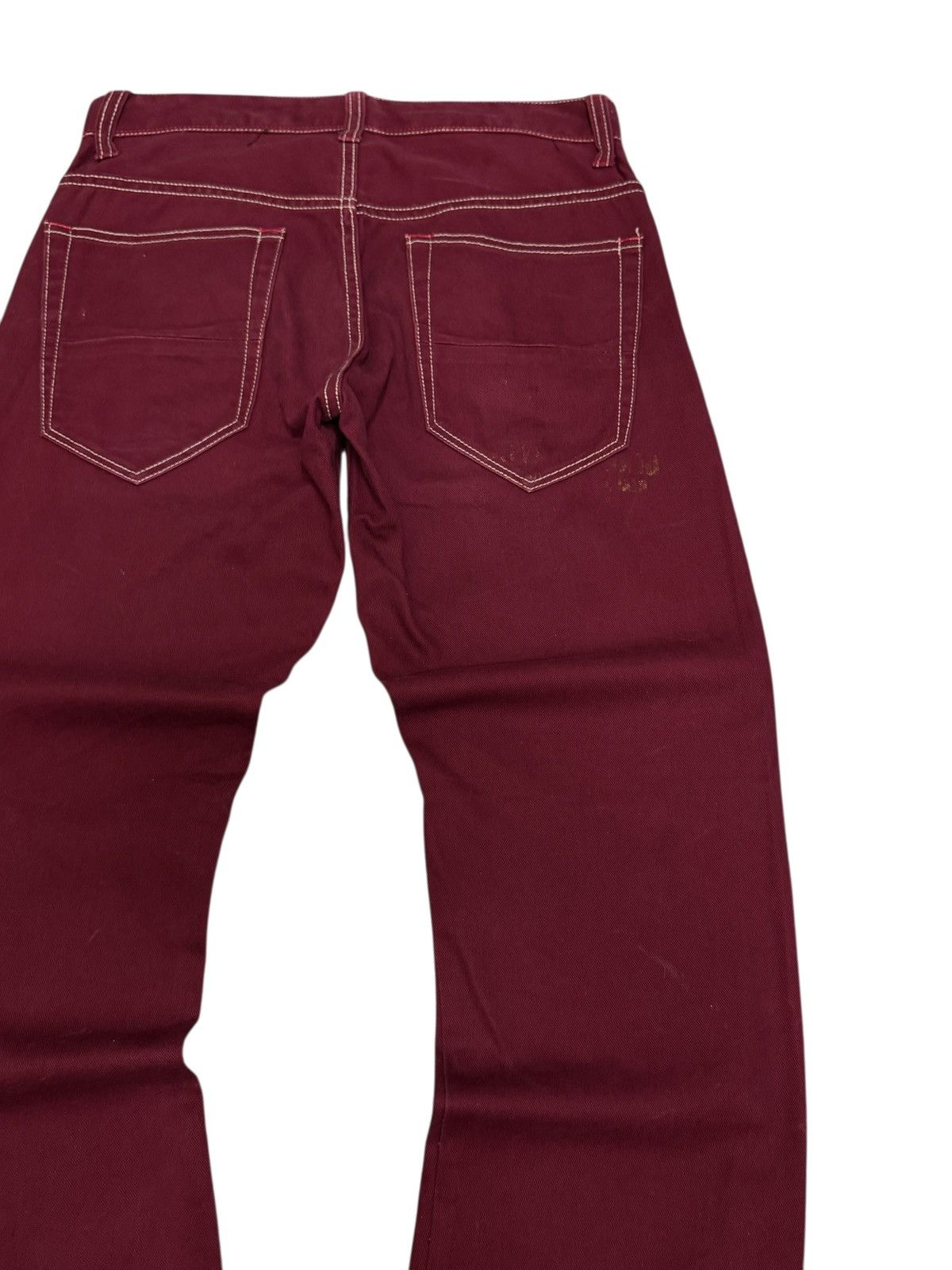 Hysteric Glamour Vintage Jack Serika Burgundy Jeans Streetwear Japan Style Size US 29 - 10 Thumbnail
