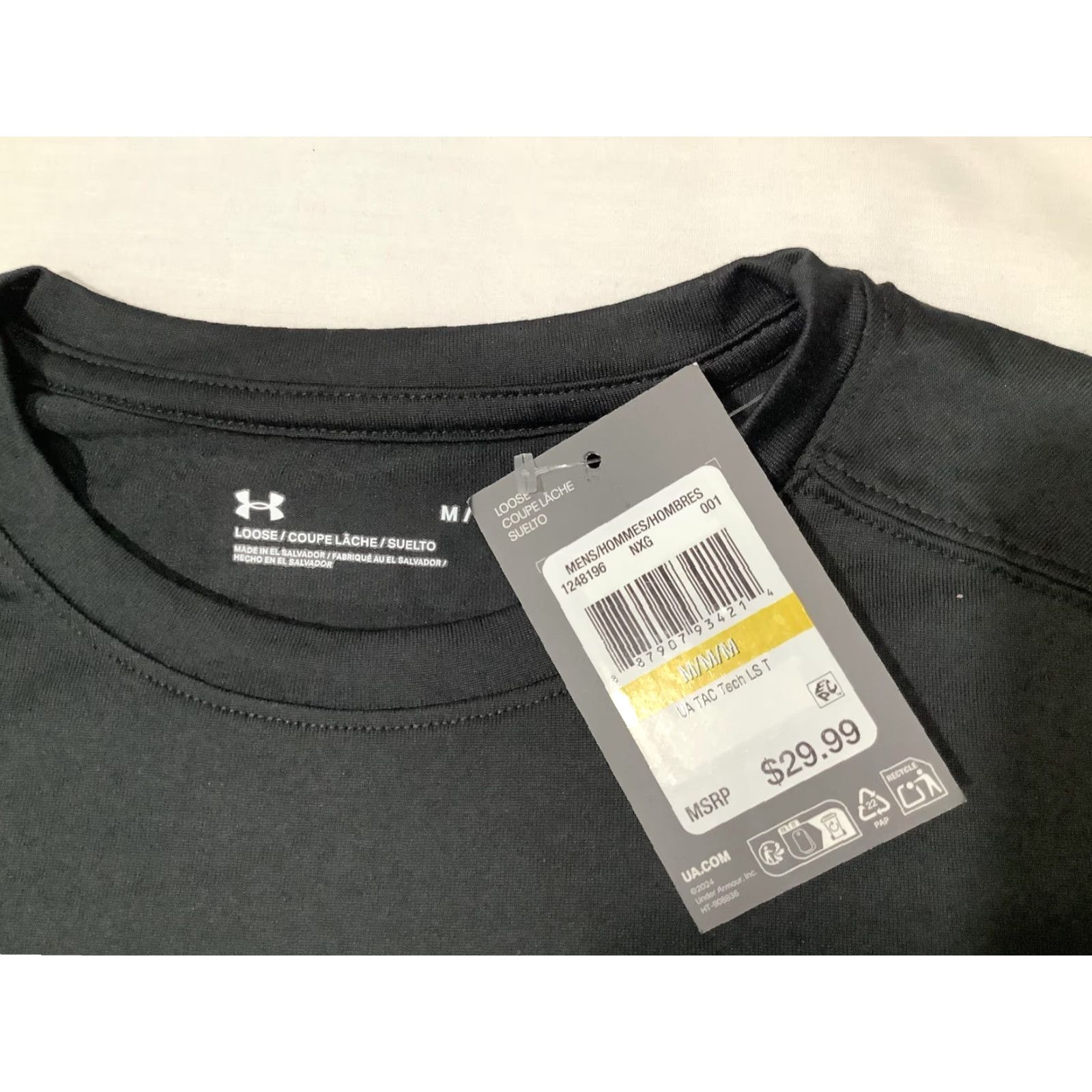 Under Armour Under Armour Tactical Tech LS Shirt Mens M Black Long Sleeve Performance Moisture Wicking Crew Neck Polo? Size US M / EU 48-50 / 2 - 2 Thumbnail
