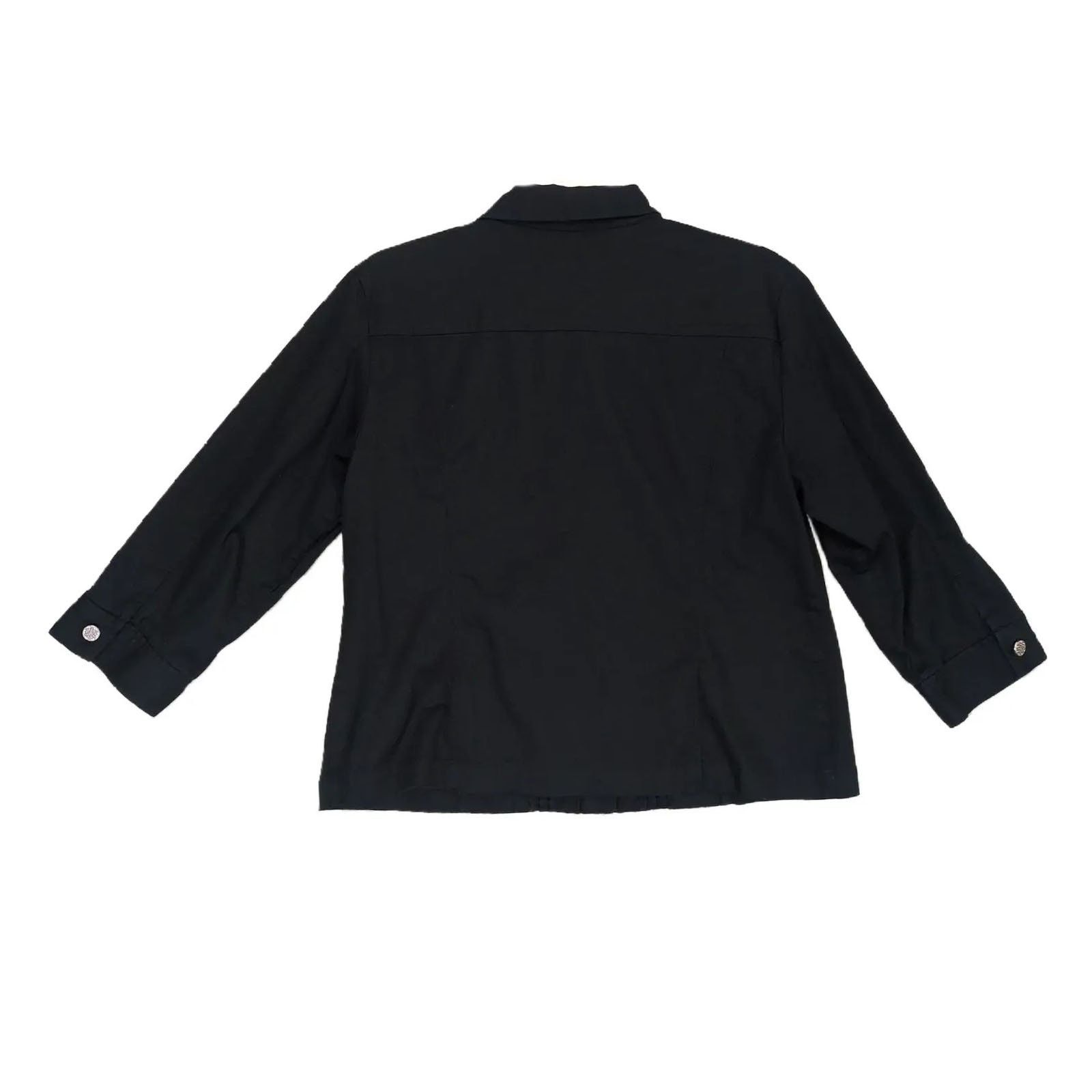 Other Christopher & Banks Women's S Pewter Button Black Shirt Size S / US 4 / IT 40 - 4 Thumbnail