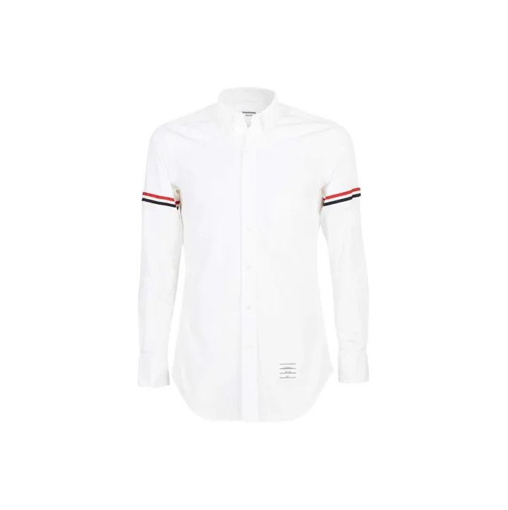 Thom Browne Thom Browne Classic Striped Long Sleeve Shirt Size US S / EU 44-46 / 1 - 1 Thumbnail