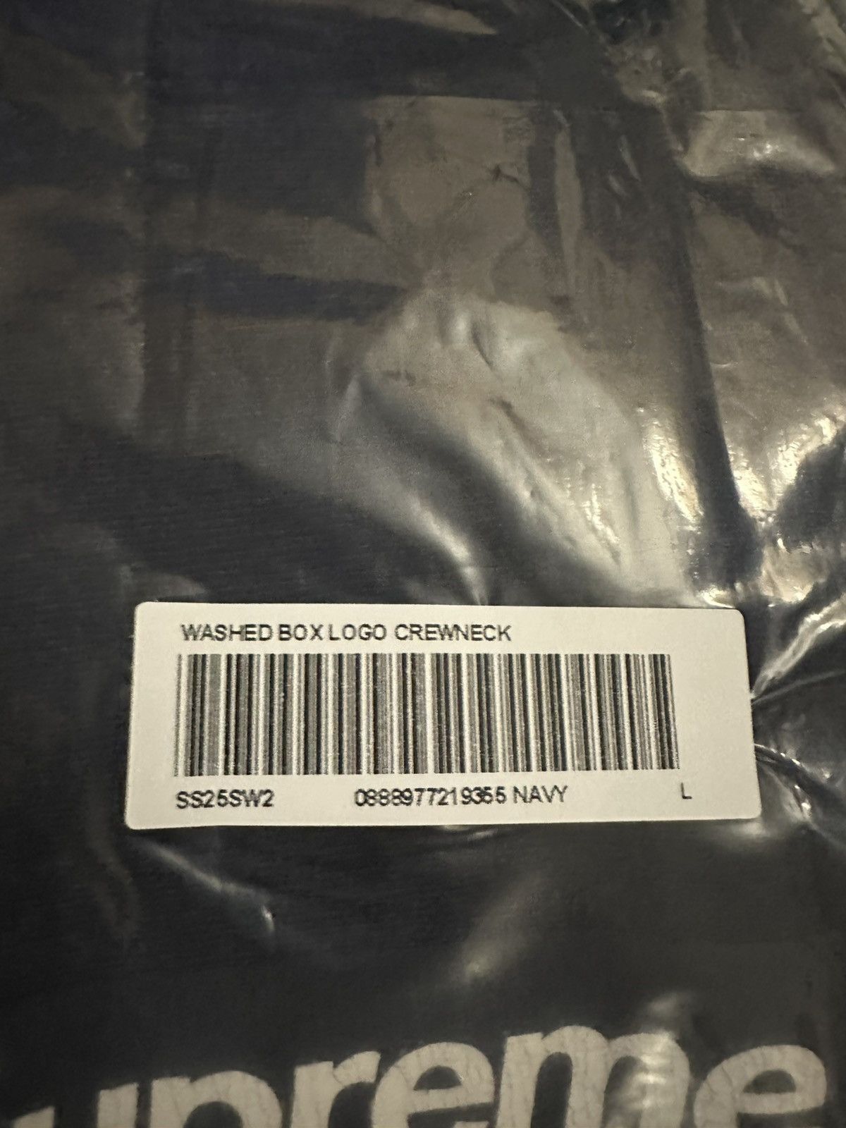 Supreme Supreme Box Logo Washed Crewneck BOGO sweatshirt Navy L Size US L / EU 52-54 / 3 - 2 Thumbnail