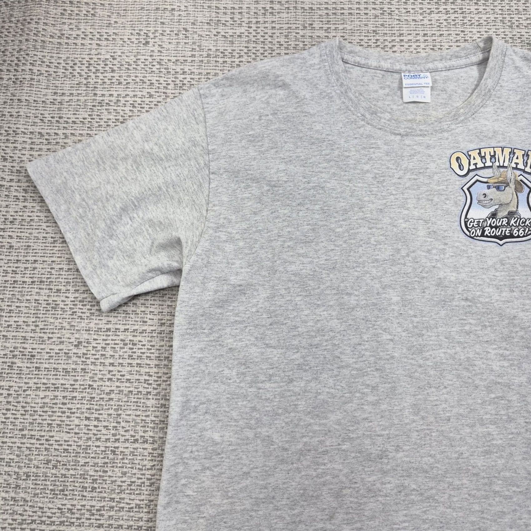 Port & Company Port & Company Shirt Mens Large Gray Route 66 Graphic Tee Size US L / EU 52-54 / 3 - 4 Thumbnail