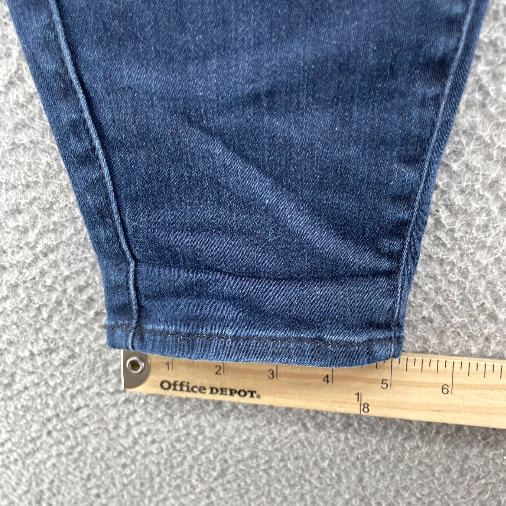 Vintage Fidelity Jeans Women's 32* Dark Belvedere High Rise Ultra Slim Classic Academia Jeans Woman Slim Skinny 5-Pocket Denim Blue Size 24" / US 00 / IT 34 - 6 Thumbnail