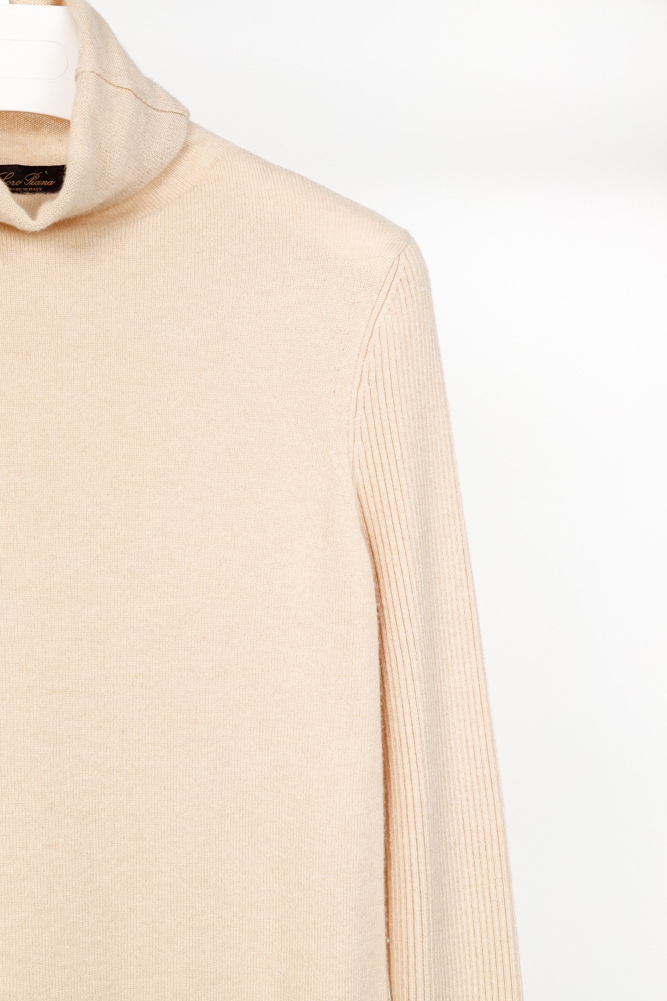 Loro Piana Loro Piana Cream Cashmere Turtleneck Sweater Size S / US 4 / IT 40 - 5 Thumbnail