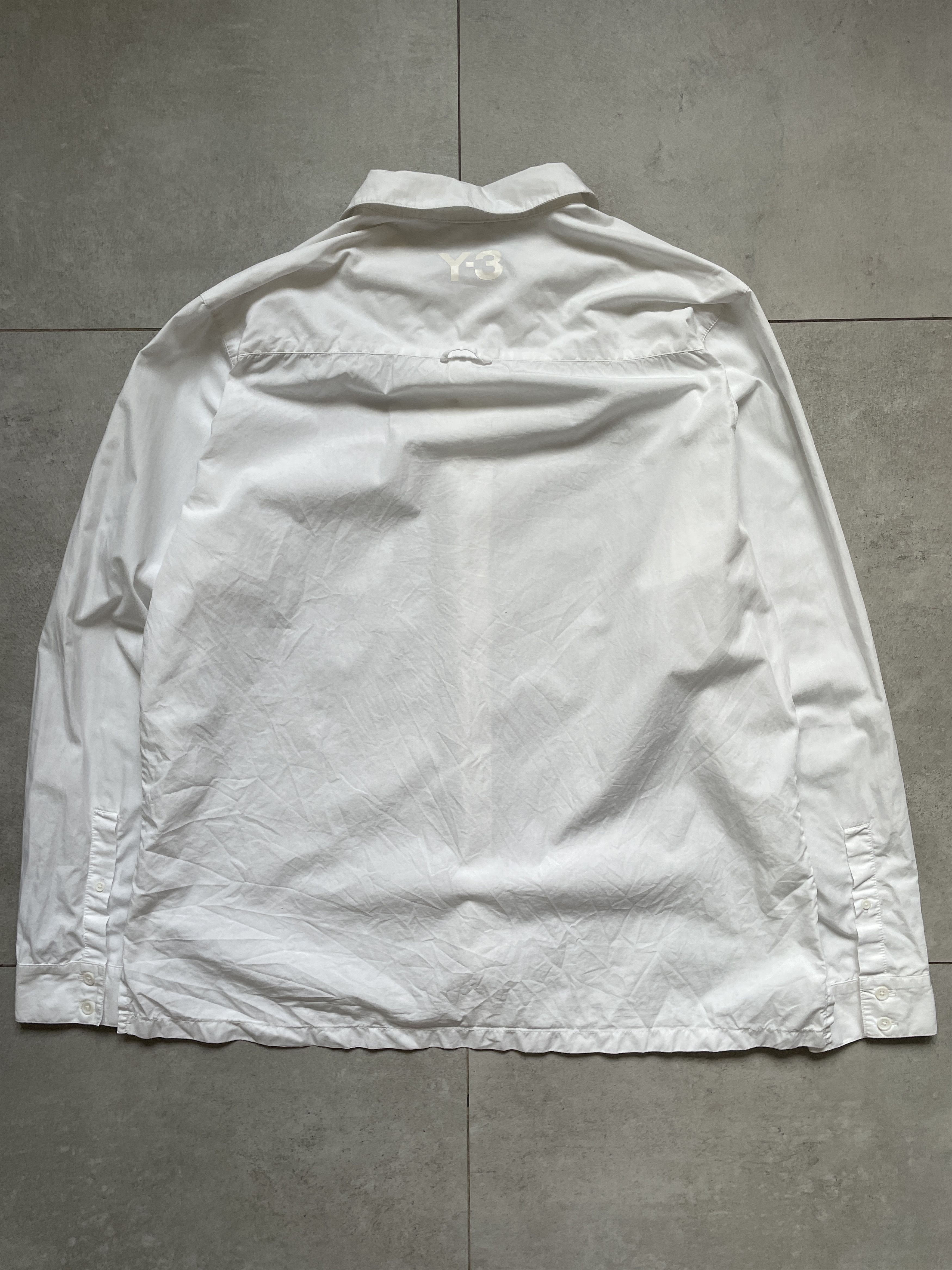 Yohji Yamamoto Y2K Y3 ADIDAS X YOHJI YAMAMOTO WHITE LONG FIT SHIRT Size US XXL / EU 58 / 5 - 4 Thumbnail