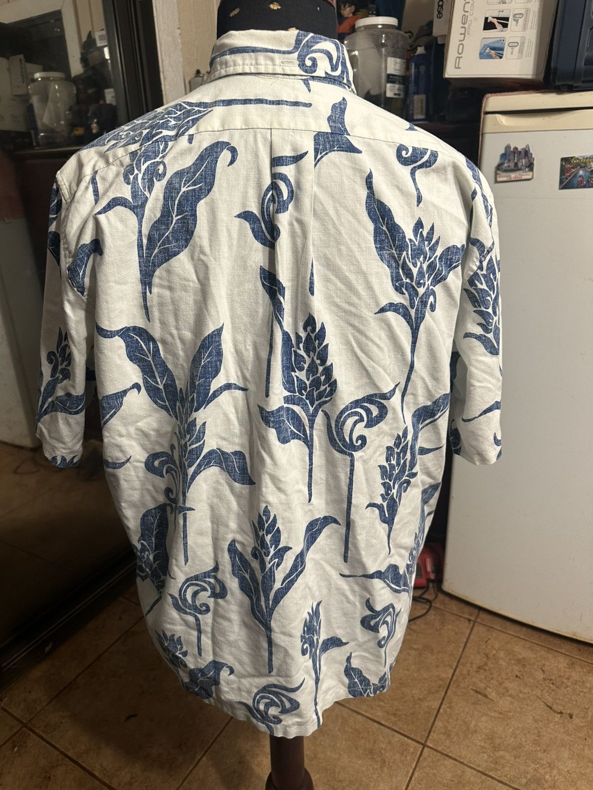 Reyn Spooner Reyn Spooner Blue/White Hawaiian Print Men's Large Size US L / EU 52-54 / 3 - 2 Thumbnail