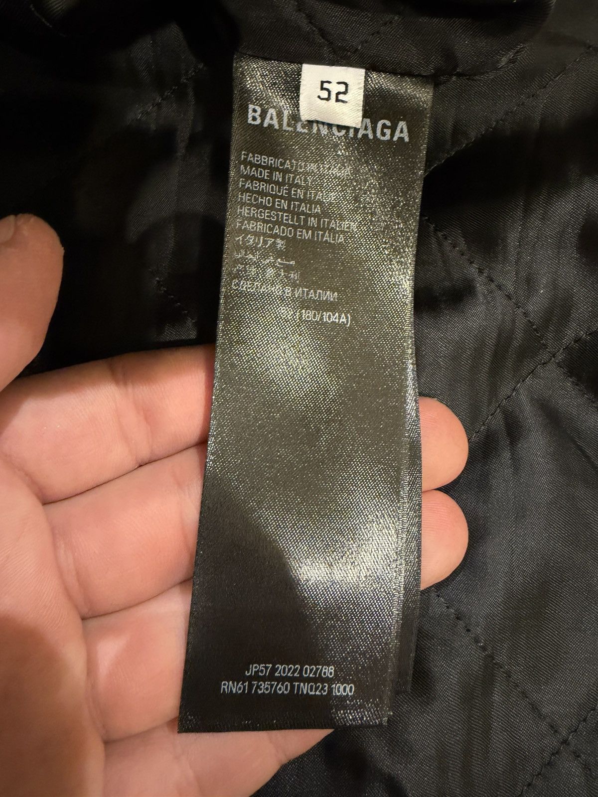 Balenciaga Balenciaga Quilt Lined Fleece Jacket Size US L / EU 52-54 / 3 - 4 Thumbnail