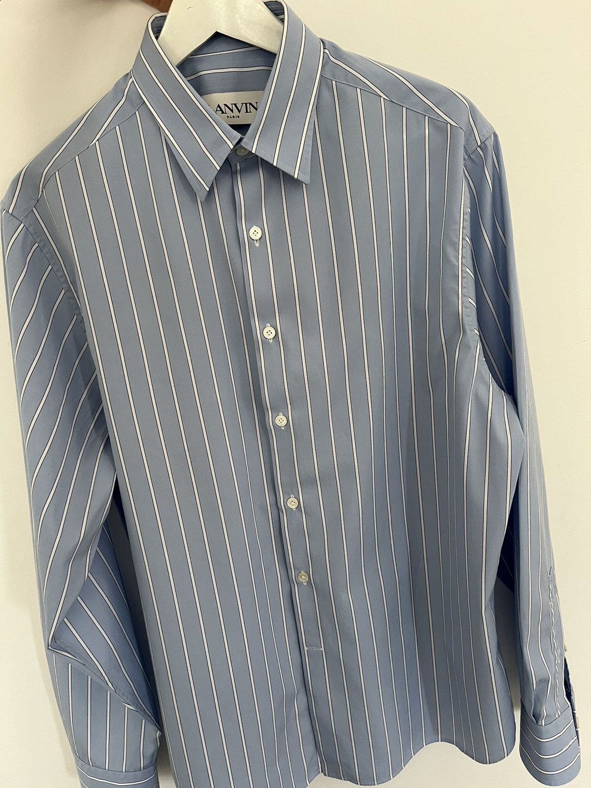 Lanvin LANVIN Poplin striped shirt Size US L / EU 52-54 / 3 - 1 Thumbnail
