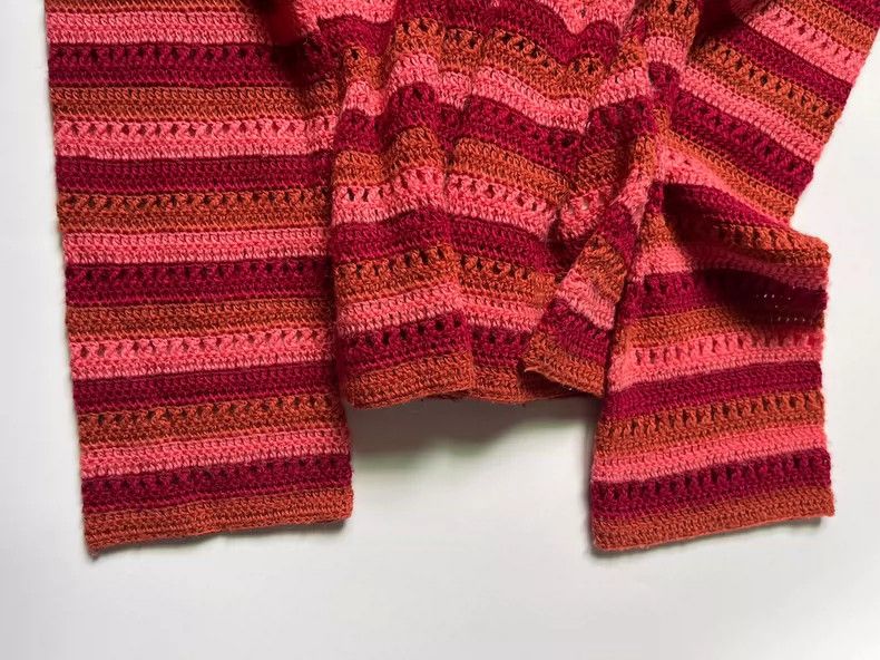 Comme des Garcons Comme des Garcons size 均码 Hollow crocheted striped sweater Size S / US 4 / IT 40 - 6 Thumbnail