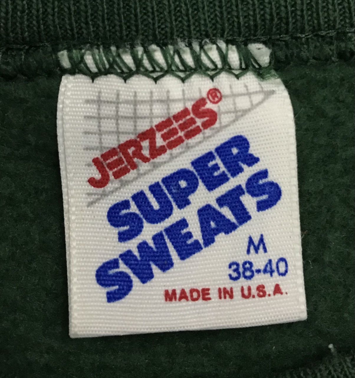 Jerzees × Vintage Vintage Jerzees Super Sweats Wisconsin Made In Usa Sweatshirt Size US M / EU 48-50 / 2 - 6 Thumbnail