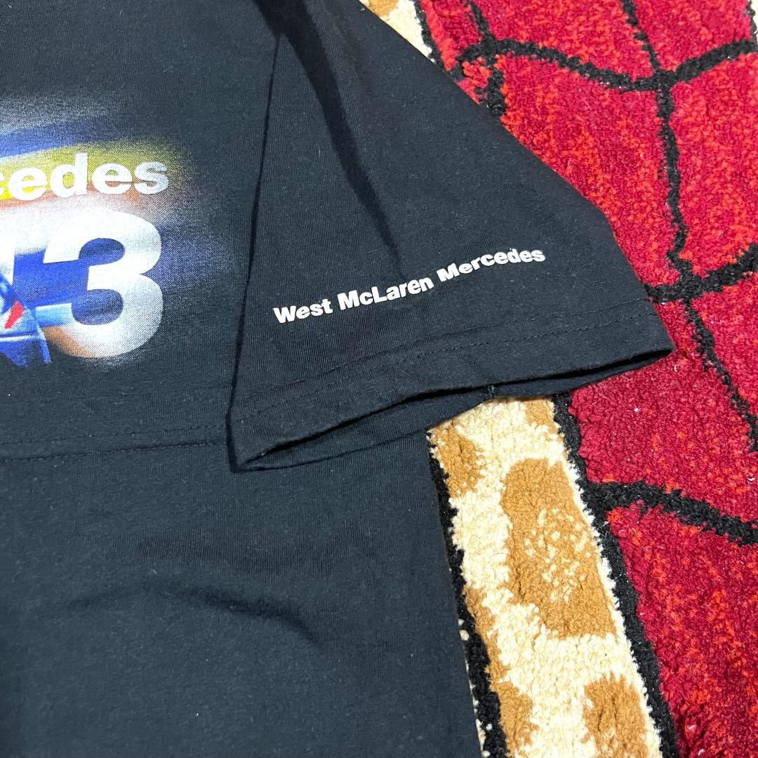 Vintage Vintage 90s Mika Hakkinen Mclaren Mercedes F1 Rare T Shirt Size US M / EU 48-50 / 2 - 9 Thumbnail
