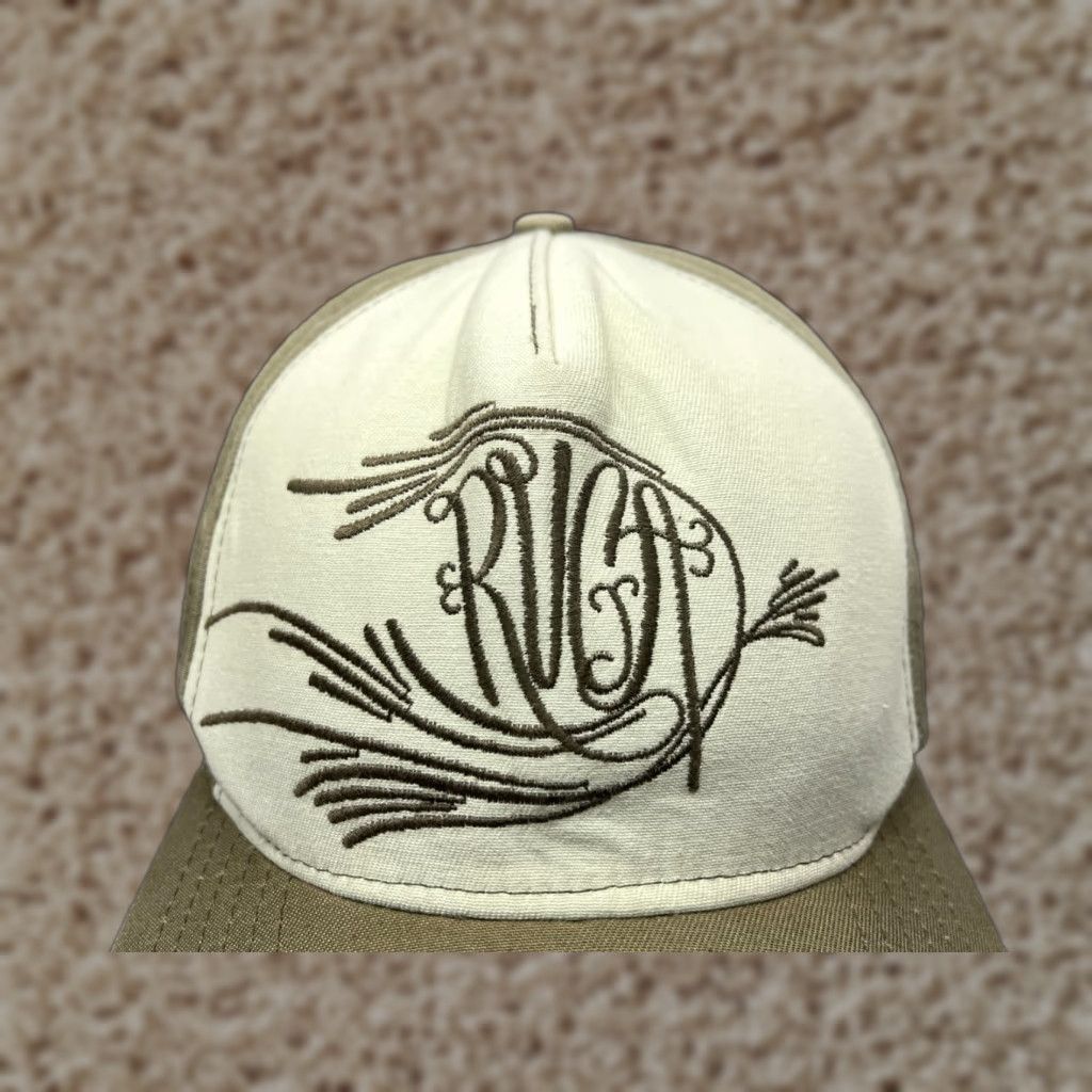 RVCA RVCA Hat Cap Snap Back Adult One Size Green 100% Cotton Embroidered Skate Size ONE SIZE - 1 Thumbnail