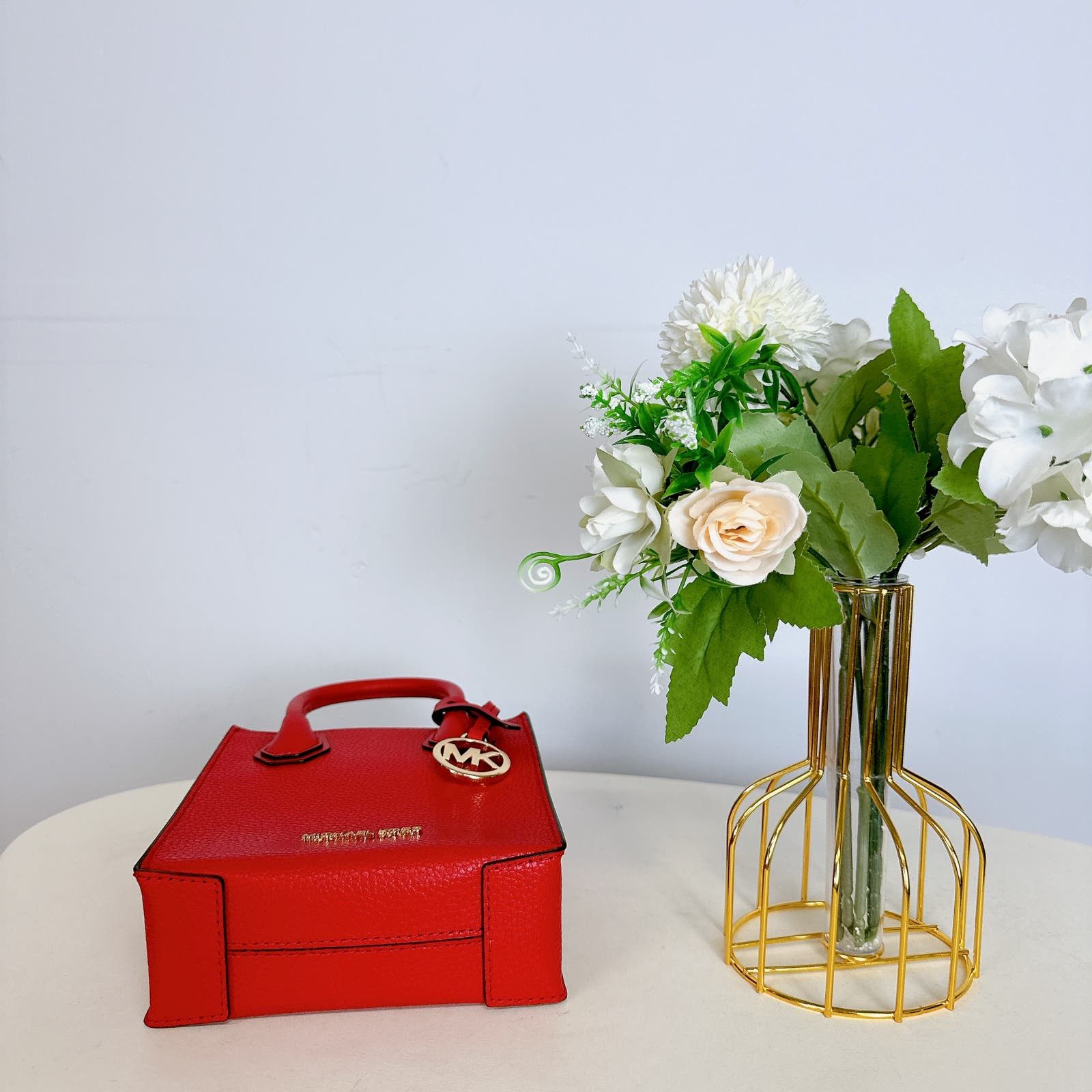 Michael Kors 35S1GM9T0L Mercer Extra Small IN BRIGHT RED