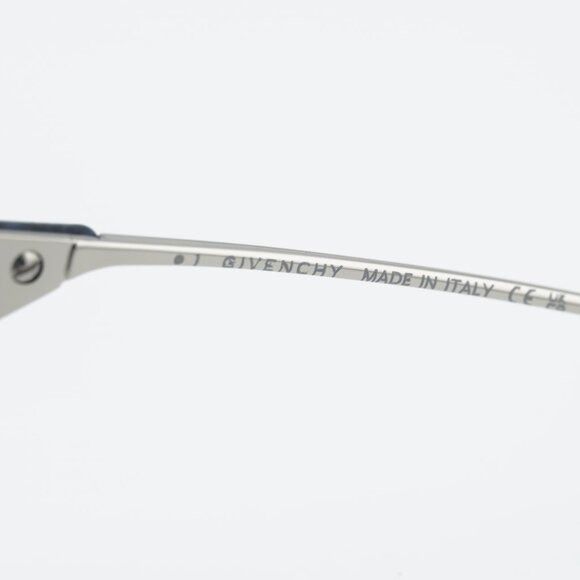 Givenchy Givenchy GV4100US 16V Sunglasses Blue/Silver Geometric Frame Size ONE SIZE - 3 Thumbnail
