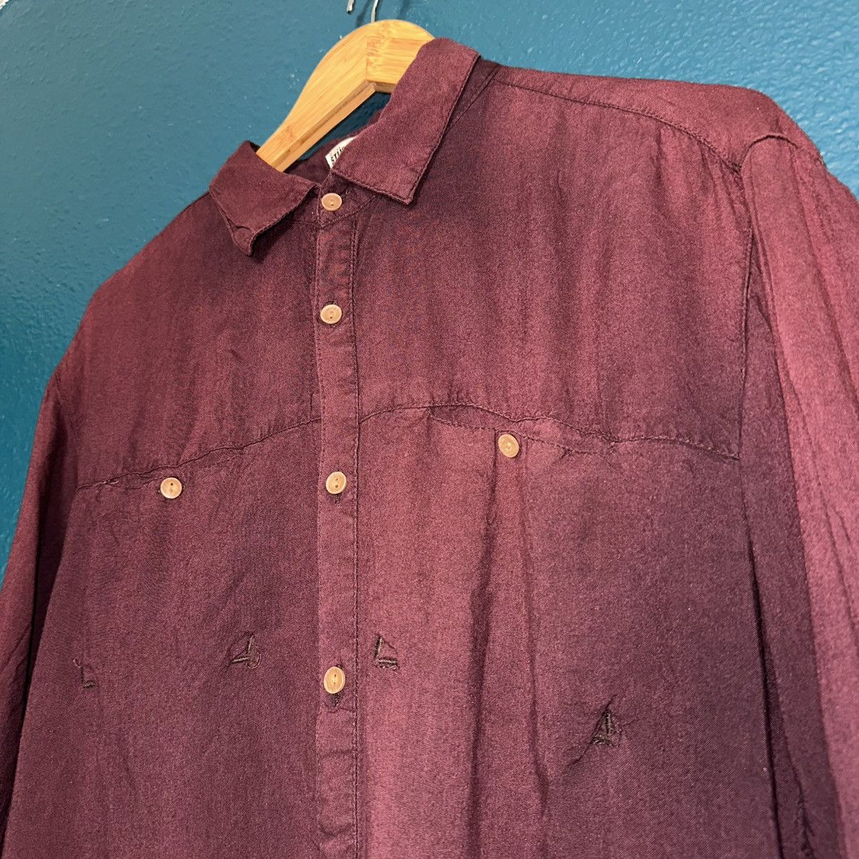 Stussy Stussy Silky Like Button Up Shirt Size US S / EU 44-46 / 1 - 1 Thumbnail