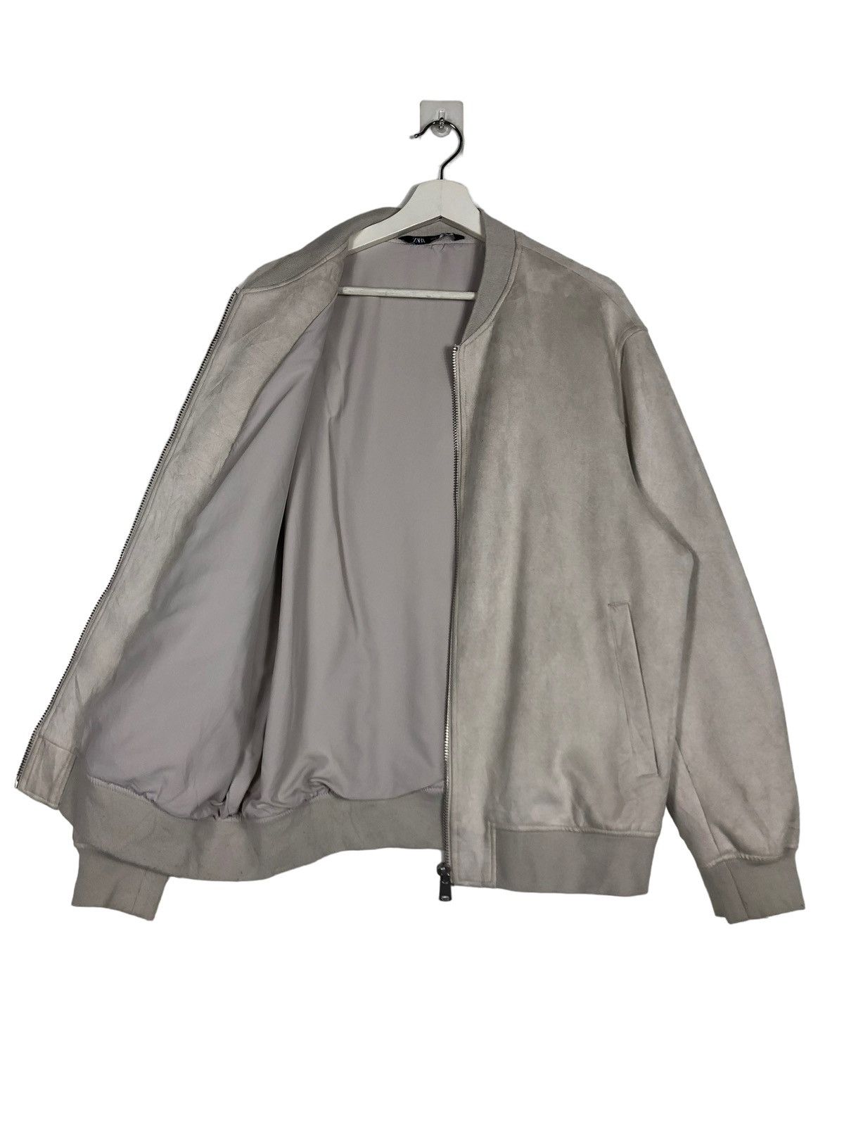 Zara 🔥 ZARA MOLESKIN BLOUSON BOMBER JACKET Size US XL / EU 56 / 4 - 9 Thumbnail