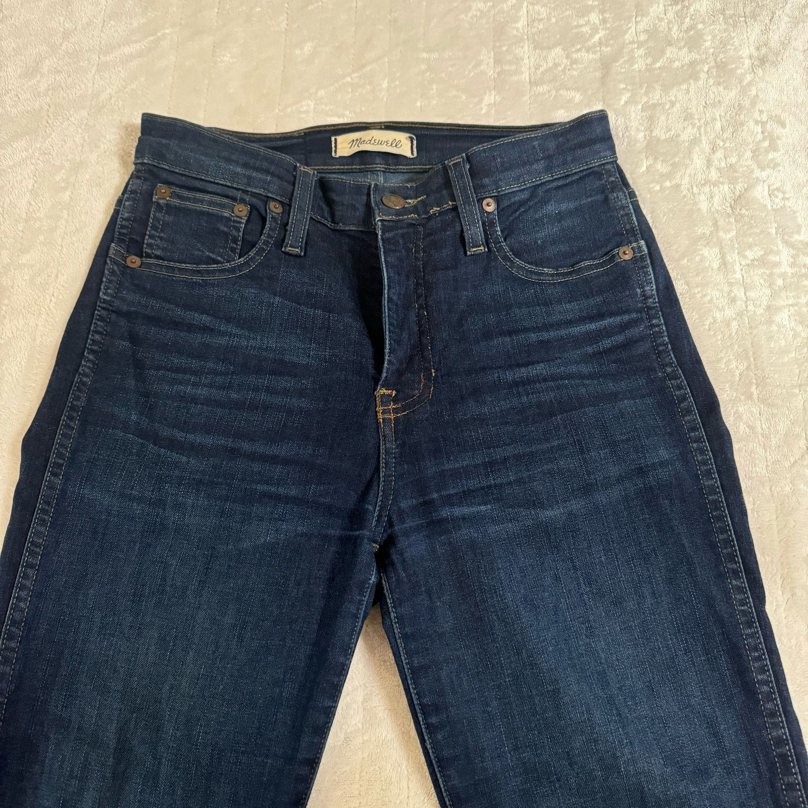 Madewell Madewell 10" High-Rise Skinny Jeans Blue Wash Stretch Denim Size 24" / US 00 / IT 34 - 1 Thumbnail