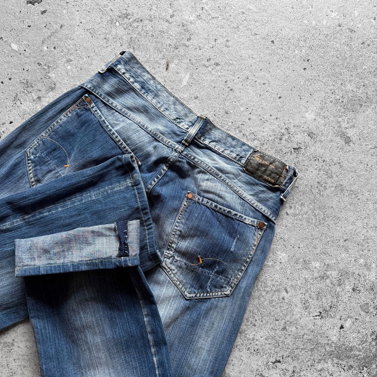 G-Star G-Star Raw Mens Vintage Y2K Blue Wide Leg Baggy Denim Jeans Size US 34 / EU 50 - 4 Thumbnail