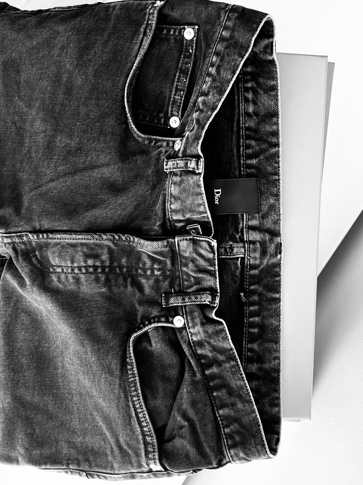 Image of Dior Homme X Hedi Slimane in Washed Black, Men's (Size 30)