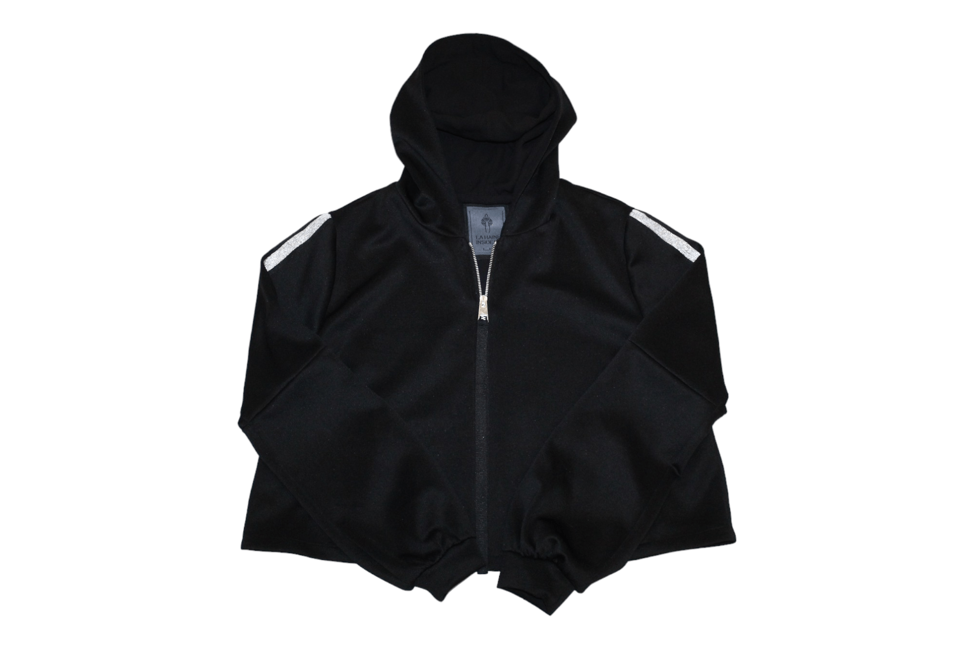 image of Avant Garde x First Aid To The Injured La Haine Inside Us Oversized Zip Hoodie in Black, Women's (S