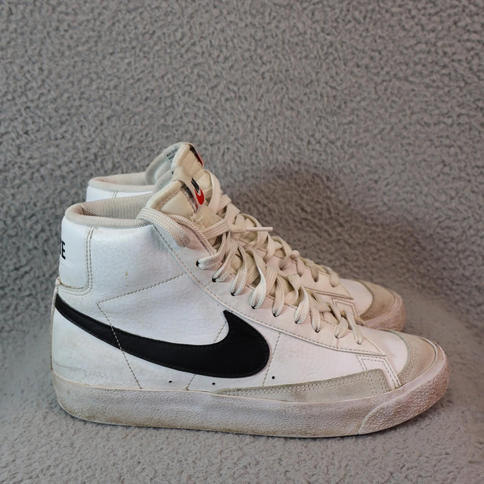 Nike Nike Blazer Mid '77 Vintage White Black Leather 7Y Youth Size US 7 / EU 40 - 4 Thumbnail