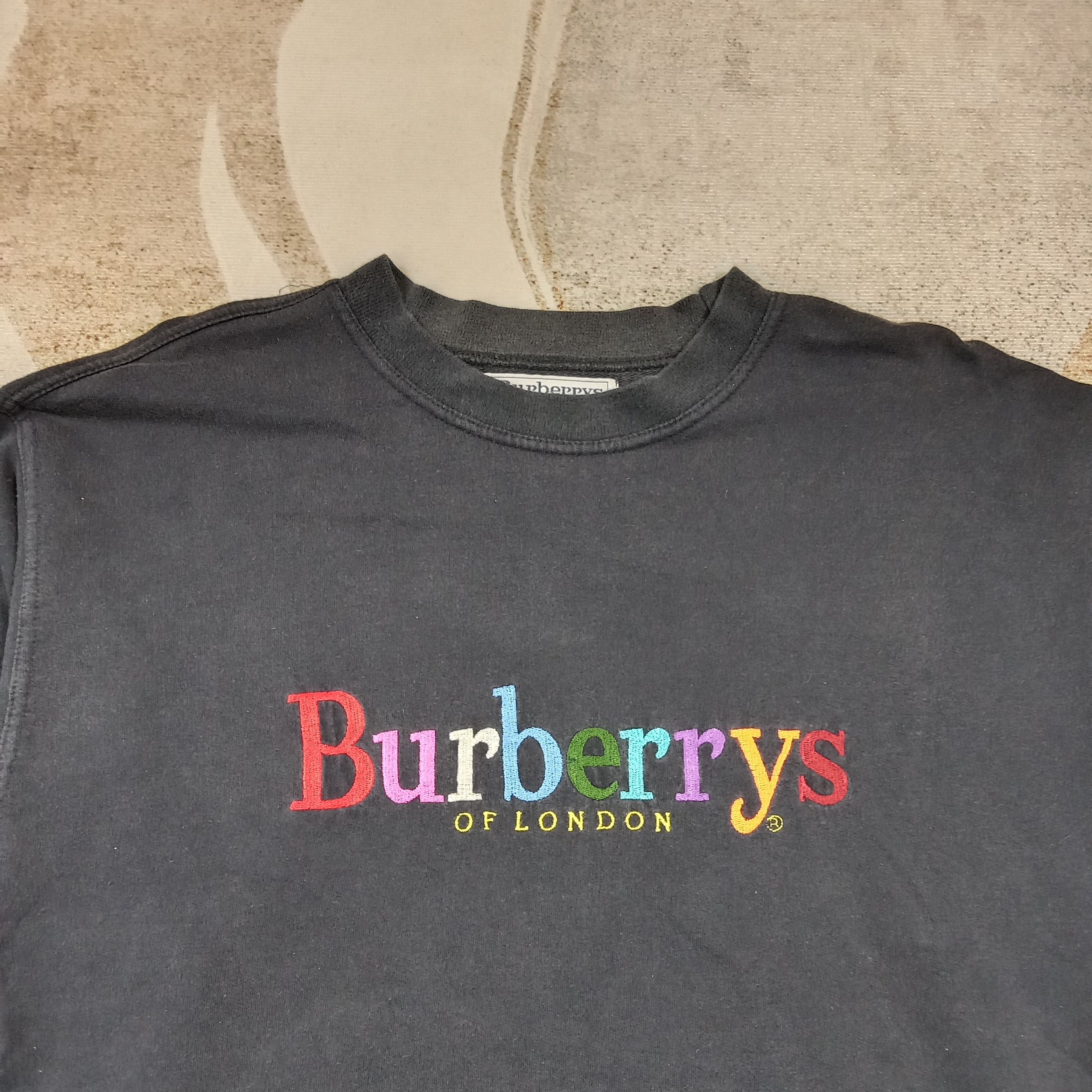 Burberry Burberrys London Spell Out Embroidery Sweatshirt C270N10 Size US L / EU 52-54 / 3 - 2 Thumbnail