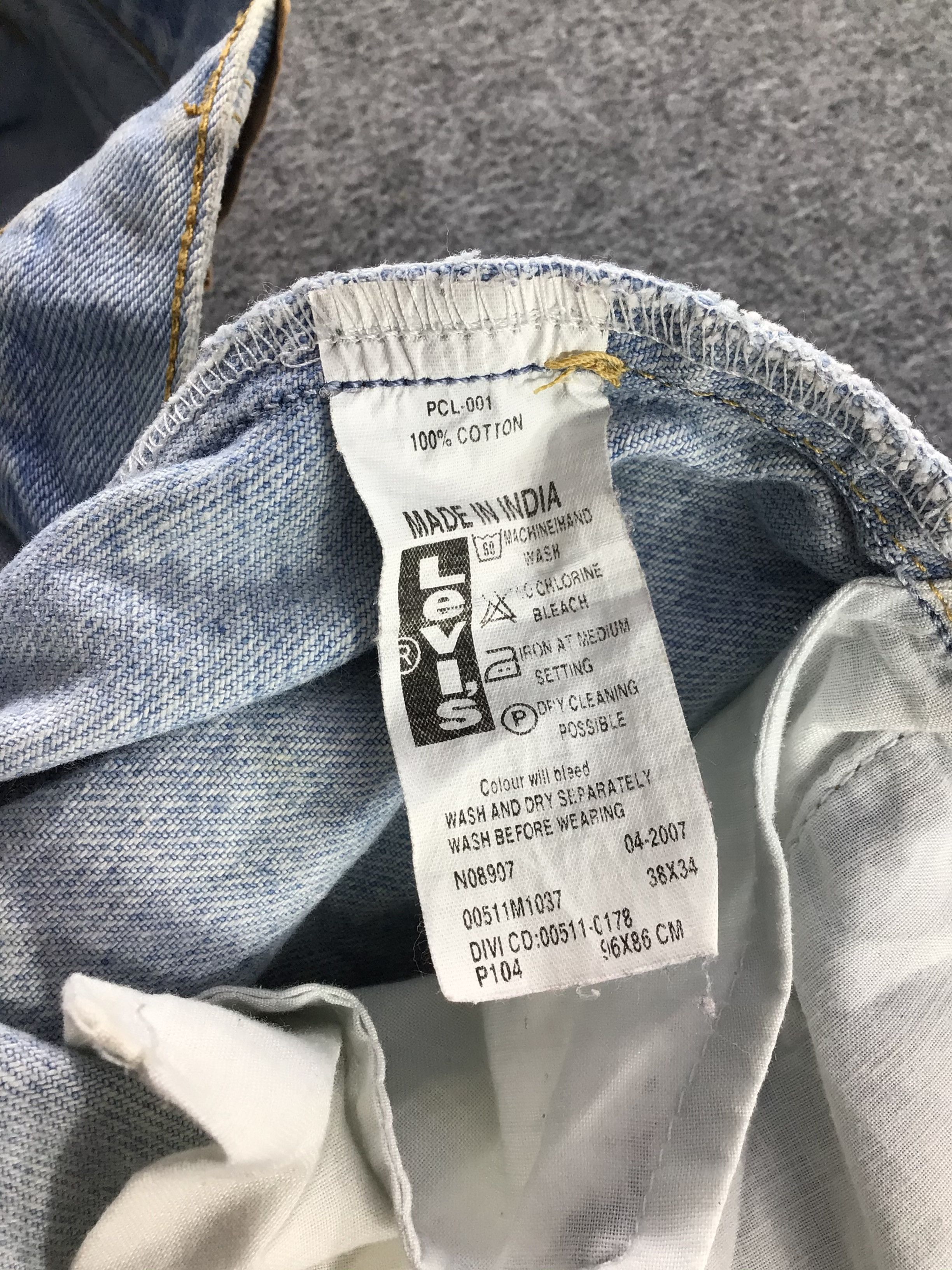 Levi's Vintage Levis 511 Jeans-J792 Size US 36 / EU 52 - 10 Thumbnail