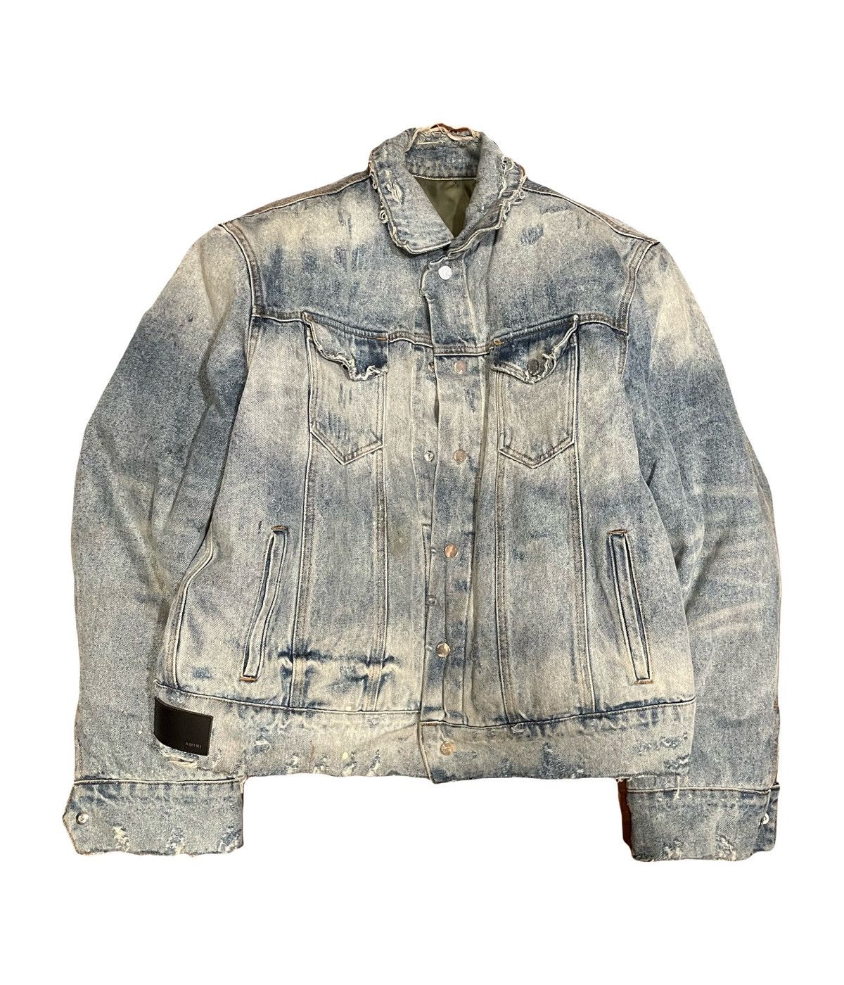 Amiri Reversible Denim Bomber Jacket | Grailed