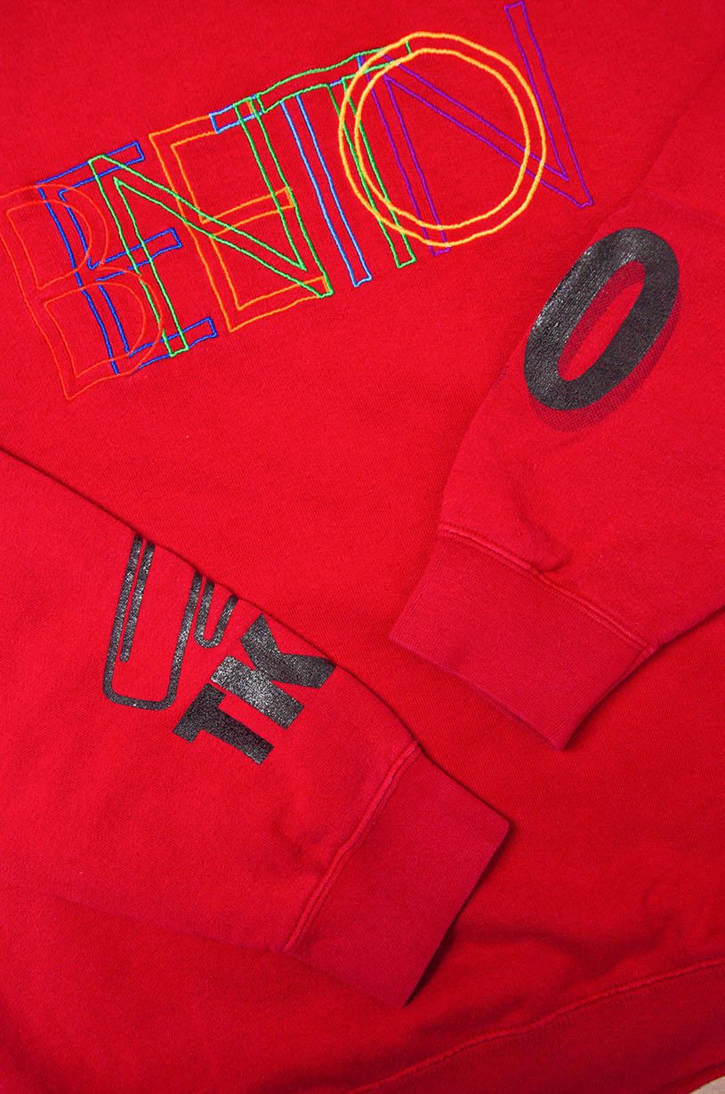Benetton Benetton Red Volleyball Tiger Graphic Sweatshirt - Size L Size US L / EU 52-54 / 3 - 3 Thumbnail