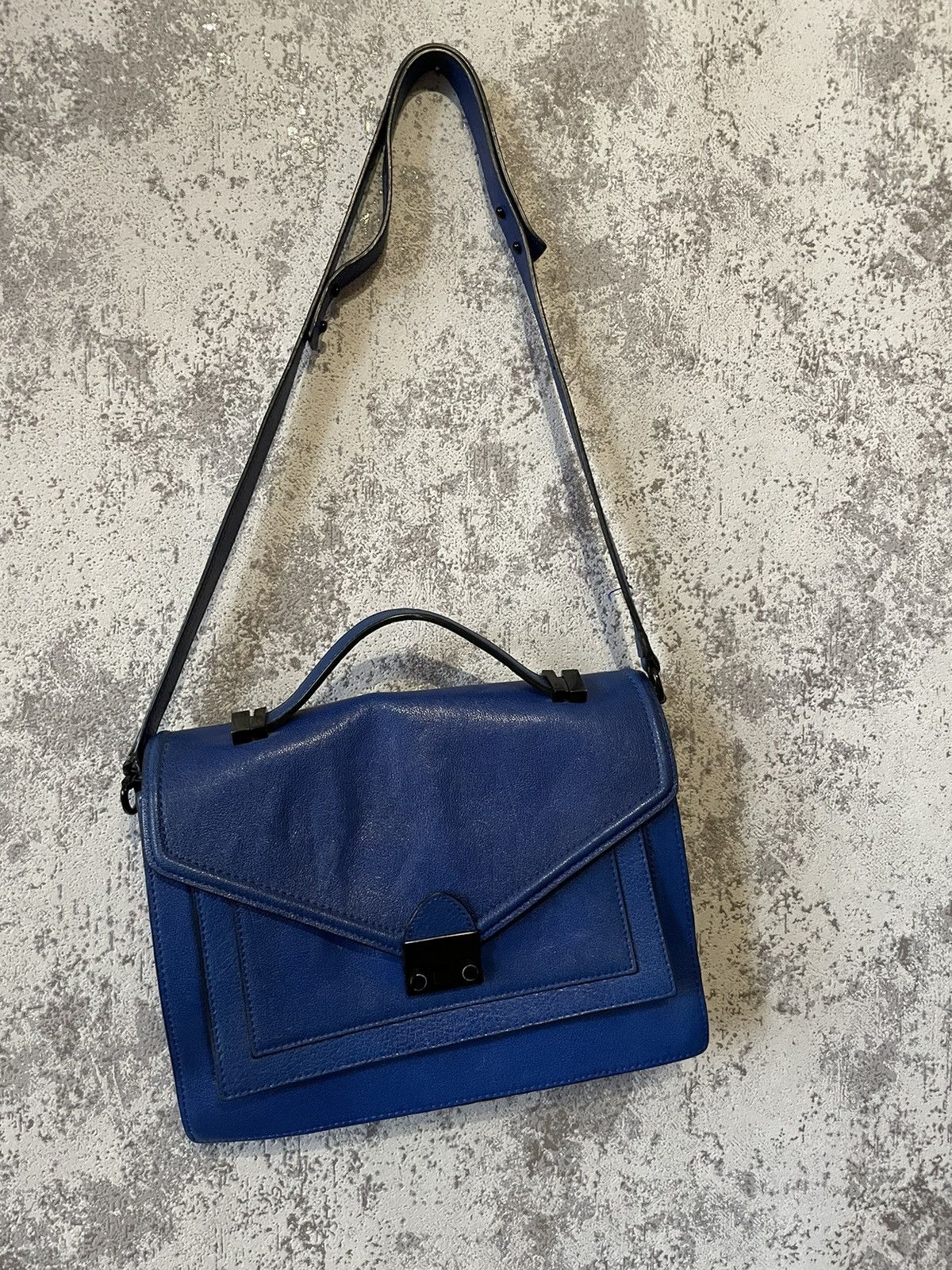 Loeffler Randall Medium Rider Bag Royal Blue shops Shoulder or Crossbody