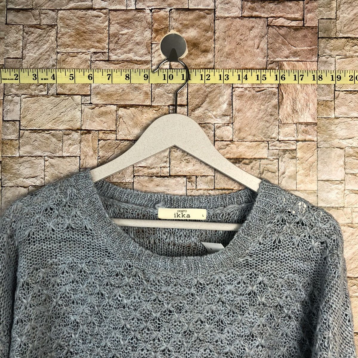 Homespun Knitwear × Japanese Brand × Vintage Ikka Blue Knitwear vintage japan #A866 Size L / US 10 / IT 46 - 4 Thumbnail