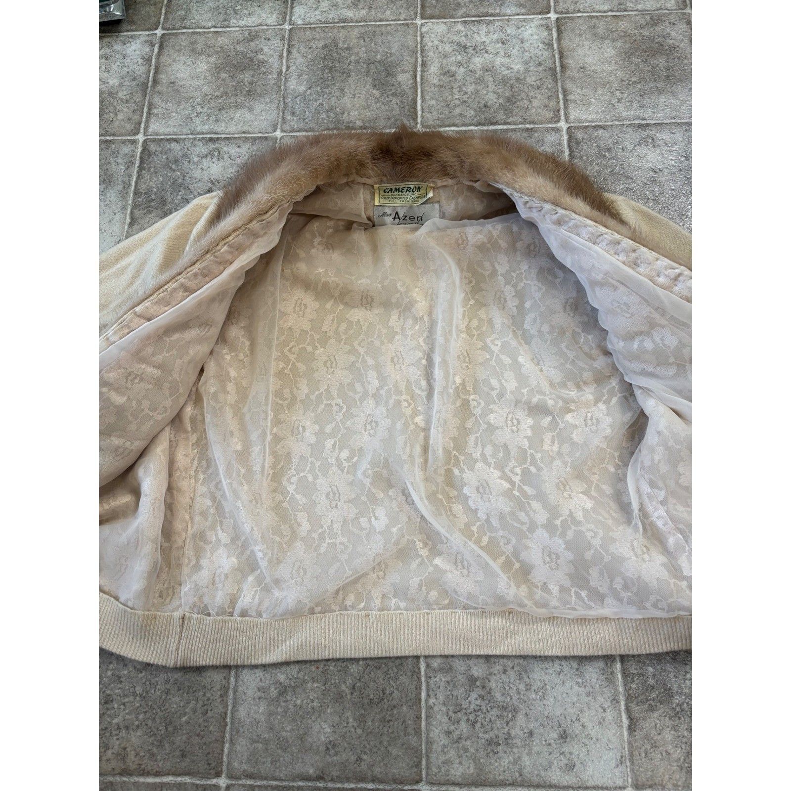 Other Vintage Cameron Classics Cashmere Cardigan Mink Fur Collar Size S / US 4 / IT 40 - 12 Thumbnail