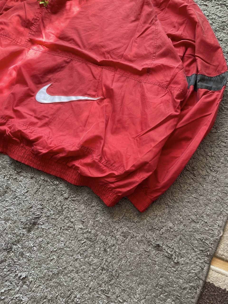 Nike × Vintage 90s Nike Vintage Light Jackets Streetwear Big Logo Swoosh Size US XL / EU 56 / 4 - 4 Thumbnail