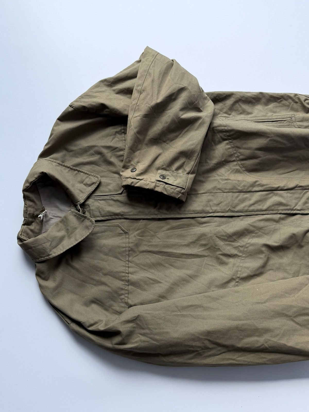 Le Laboureur Vintage 70s French Workwear Chore Work Jacket Size US L / EU 52-54 / 3 - 3 Thumbnail