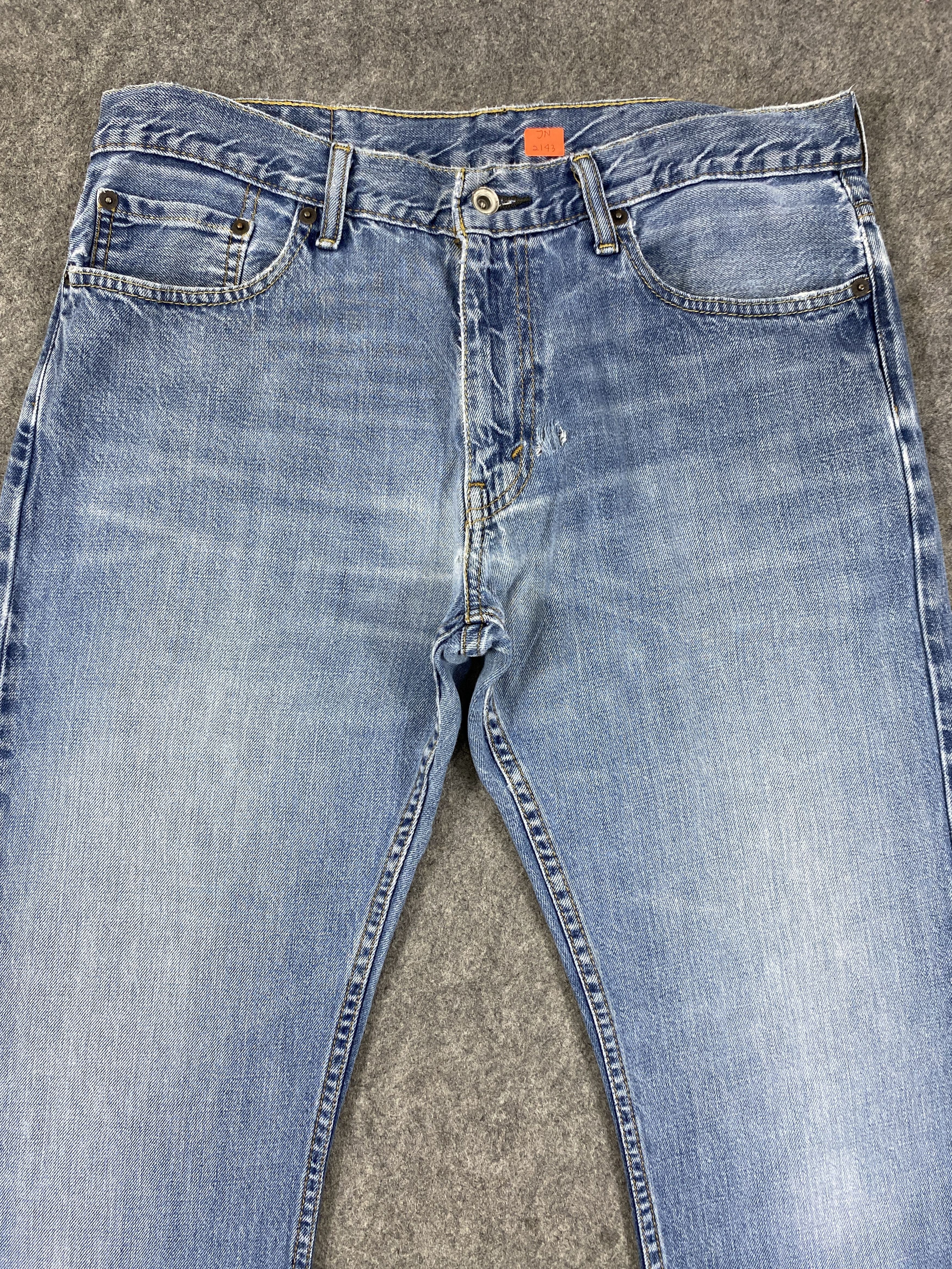 Levi's Blue Wash Vintage Levi's 514 Jeans 34x31.5 Denim JN2143 Size US 34 / EU 50 - 3 Thumbnail