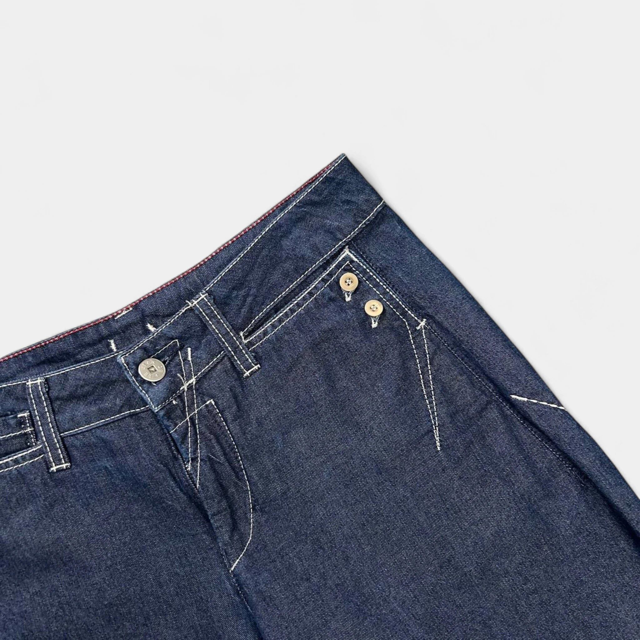 Other Marithé + François Girbaud Classic Wide Leg Dark Denim Three Size 27" / US 4 / IT 40 - 3 Thumbnail