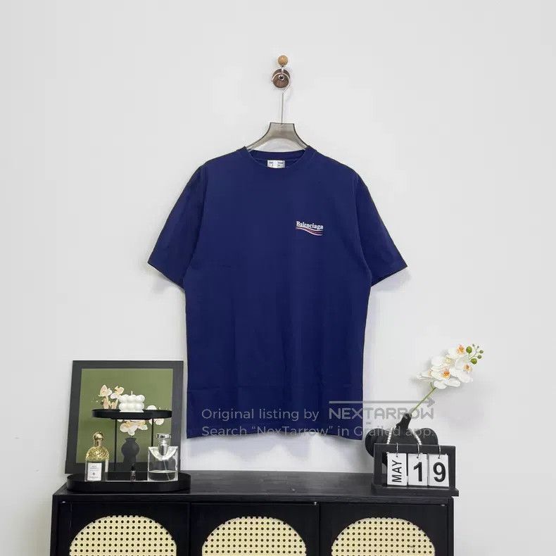 Balenciaga Balenciaga Blue cola short-sleeved Size US M / EU 48-50 / 2 - 1 Thumbnail