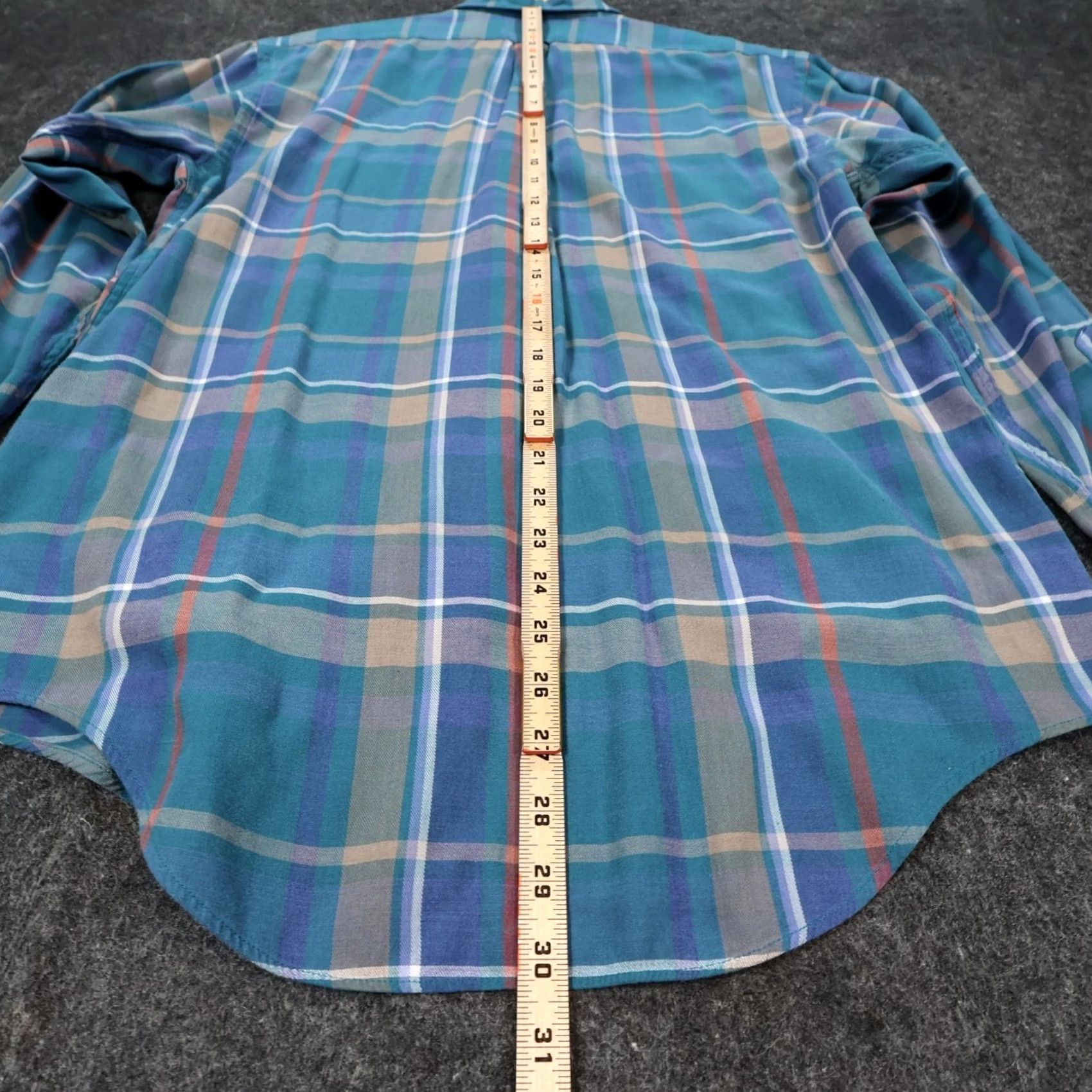 Arrow Dover by Arrow Shirt Mens Medium Teal Plaid Chevella Button Down Excellent Long Sleeve Size US M / EU 48-50 / 2 - 6 Thumbnail