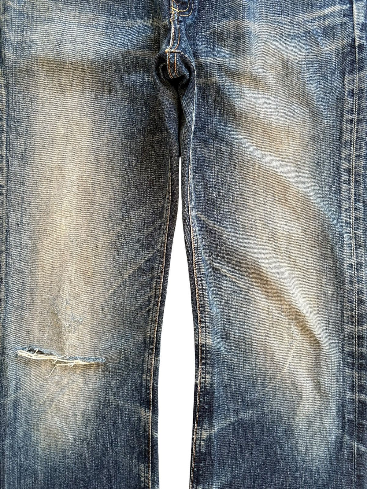 Japanese Brand × Lee Vintage Lee Rusty Mud Wash Distressed Bootcut Flare Jeans Size US 33 - 5 Thumbnail