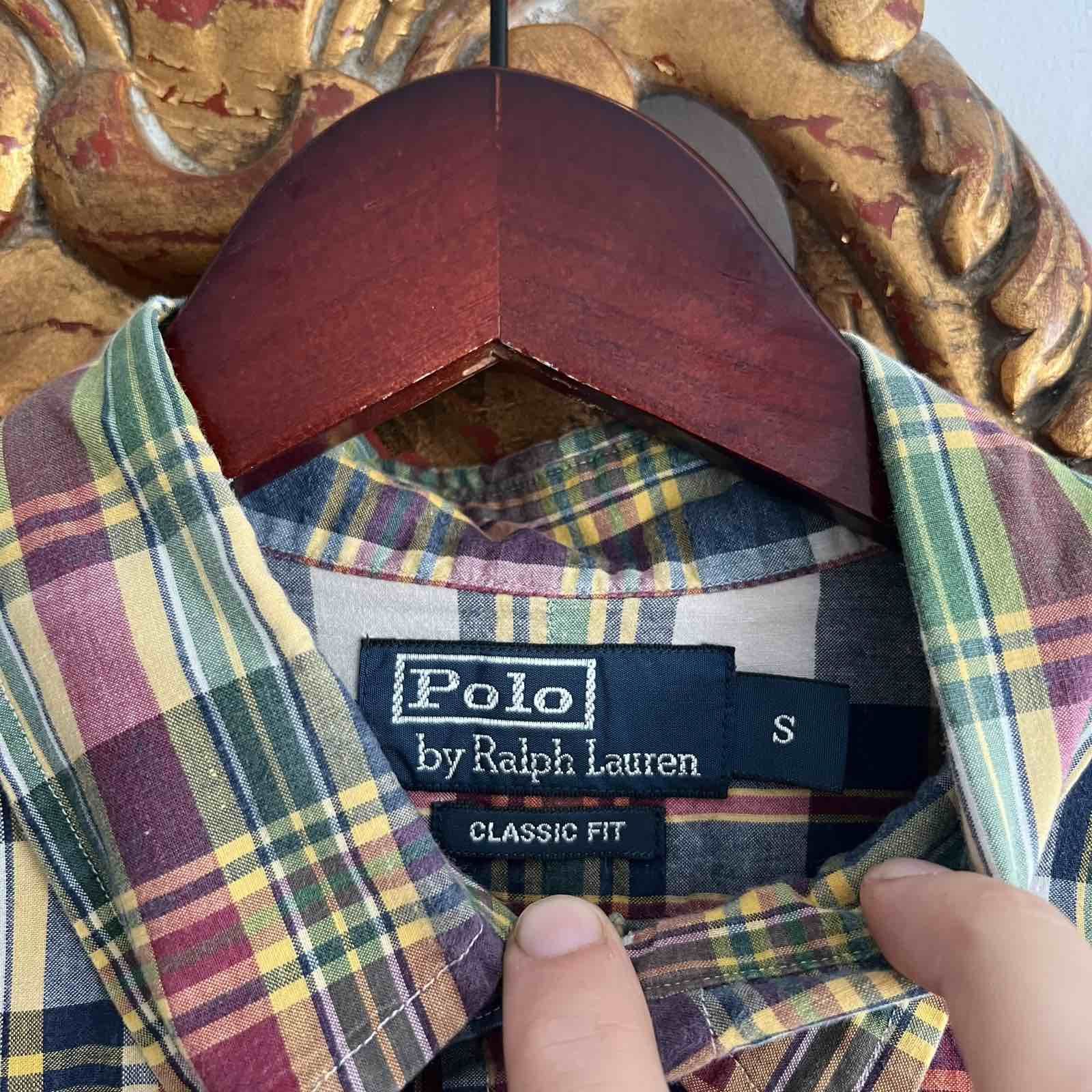 Polo Ralph Lauren VINTAGE Ralph Lauren Button-Up Flannel Shirt Mens 90s Size US S / EU 44-46 / 1 - 5 Thumbnail