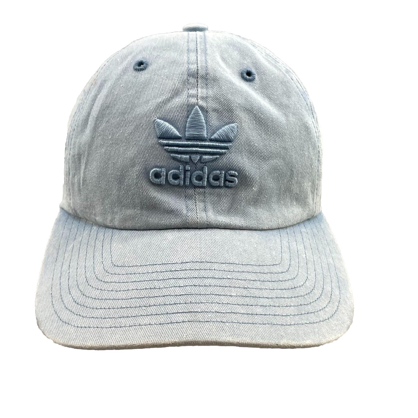 Adidas Adidas Hat Cap Unisex Denim Strapback Running Tennis 90s DAD Sportswear Academia Shirt Size ONE SIZE - 2 Thumbnail