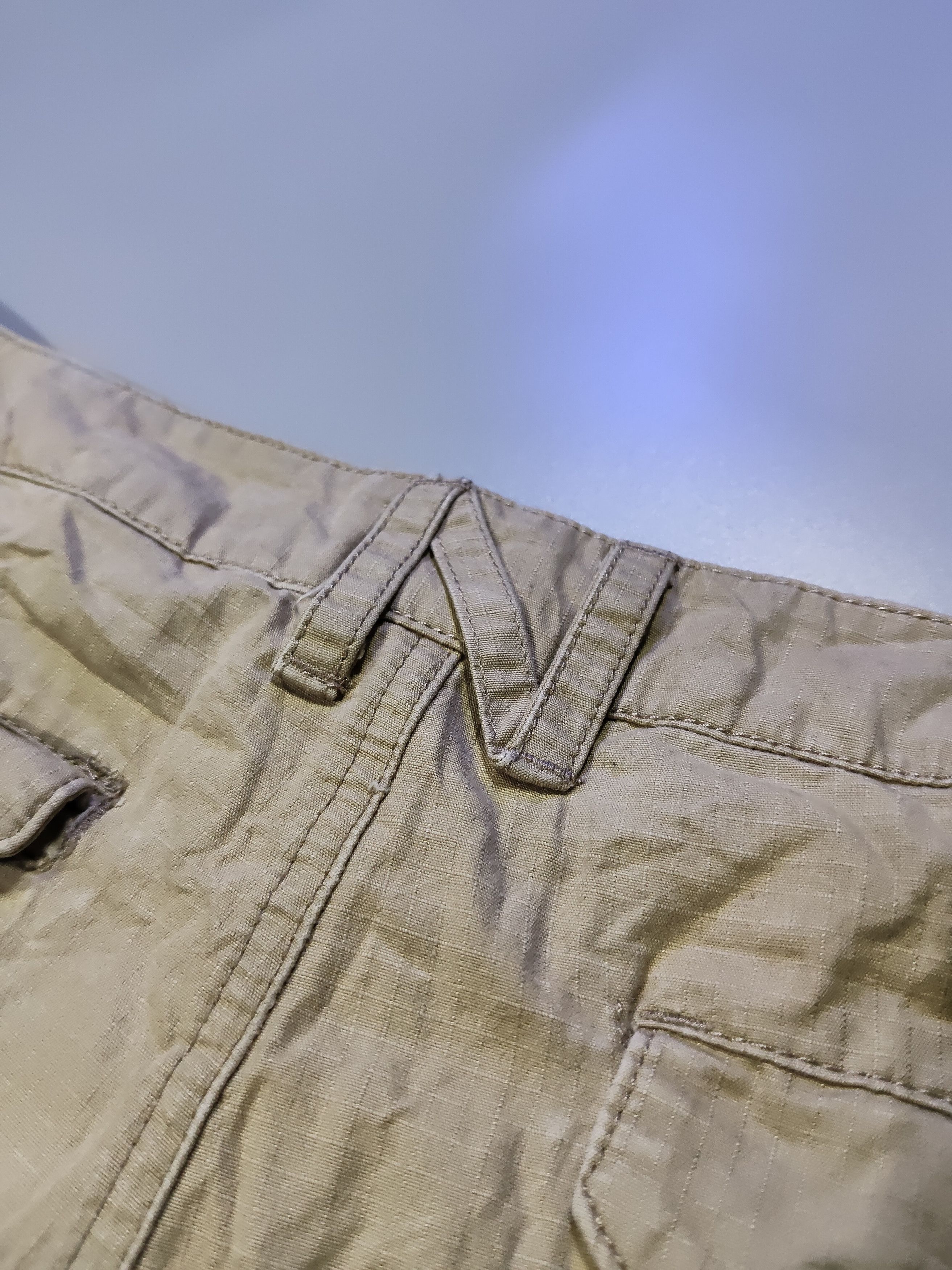 Nike 💥💥WOW💥💥 Vintage Nike ris top Cotton shorts in khaki Size US 38 / EU 54 - 8 Thumbnail