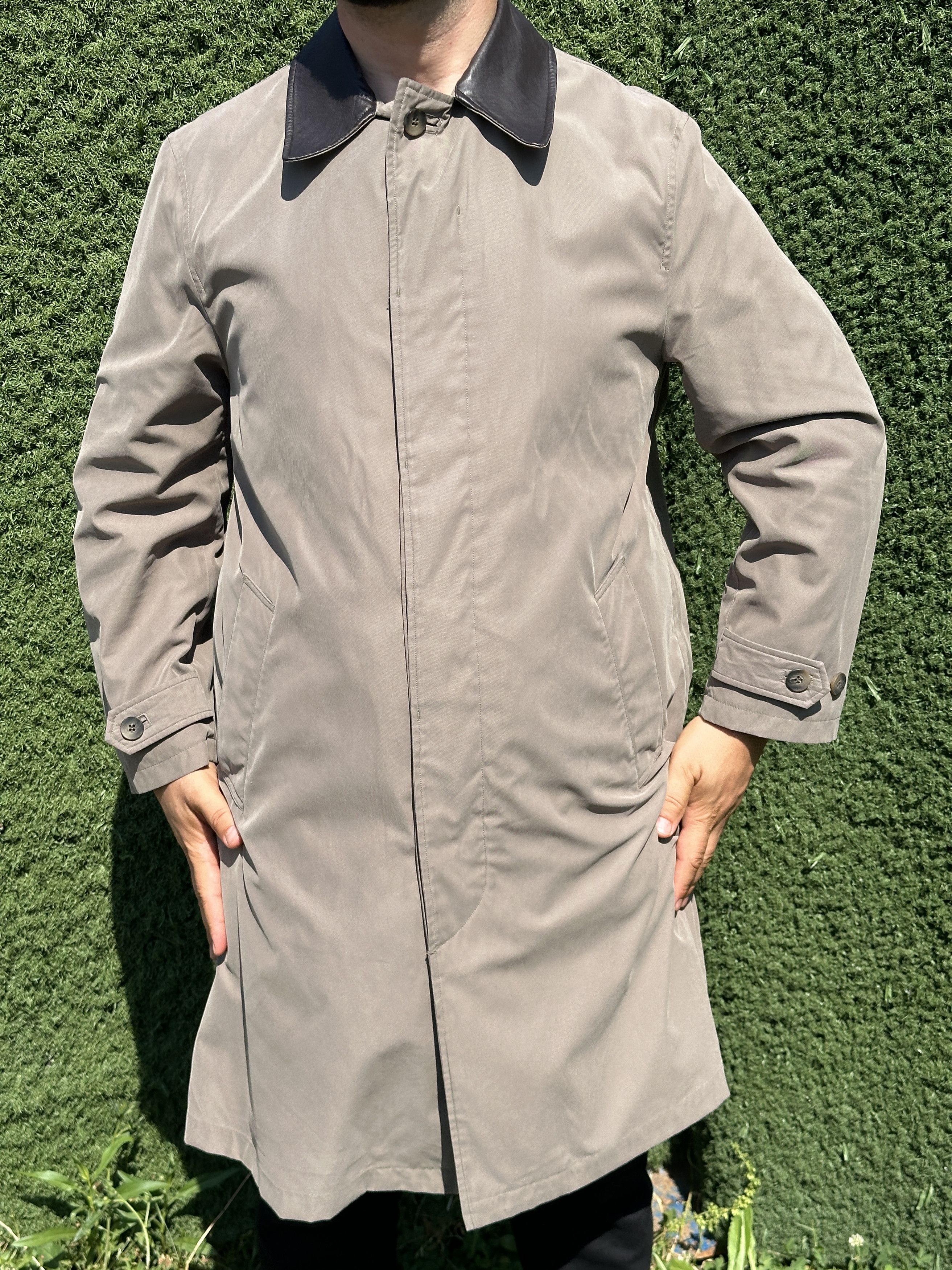 Ermenegildo Zegna Ermenegildo Zegna Prorsum Trench Coat Leather Long Size 48 M Size US M / EU 48-50 / 2 - 2 Thumbnail