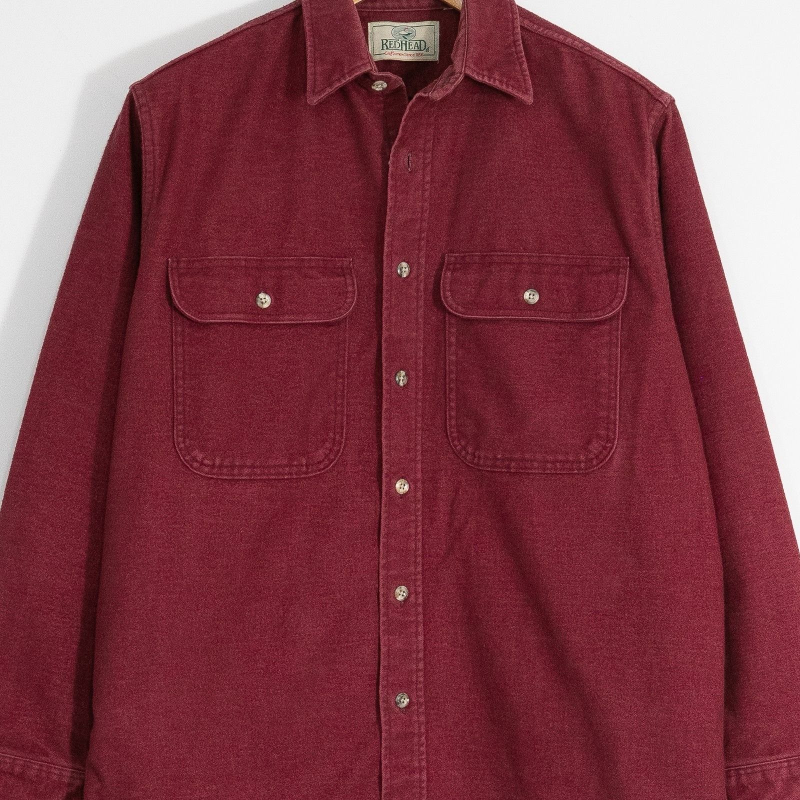 Redhead Vintage 90s Red Head Chamois Button Up Shirt Mens XL Outdoor Size US XL / EU 56 / 4 - 2 Thumbnail