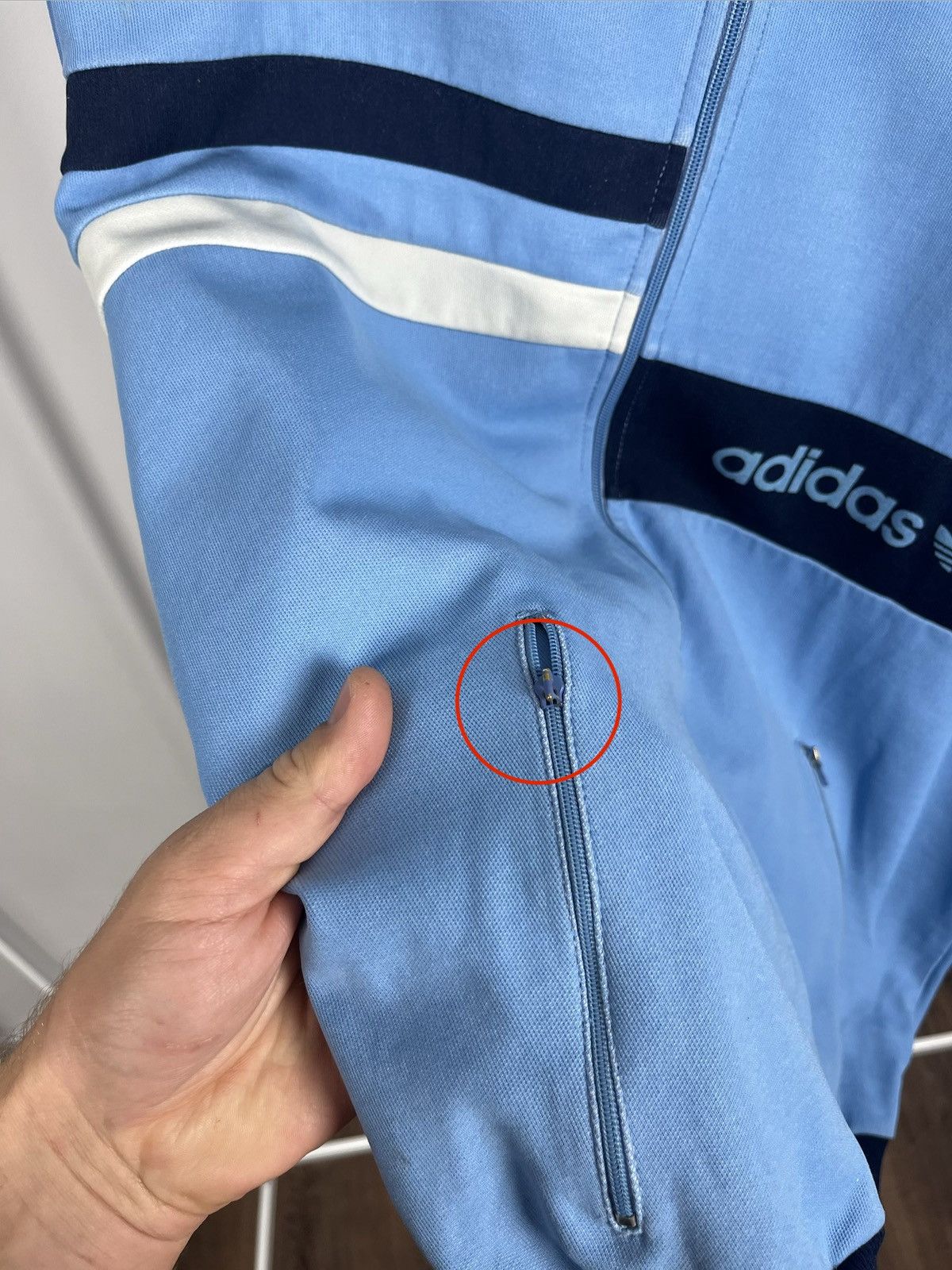 Adidas Vintage Adidas Track Jacket Blue Made in Yugoslavia XL Size US XL / EU 56 / 4 - 5 Thumbnail