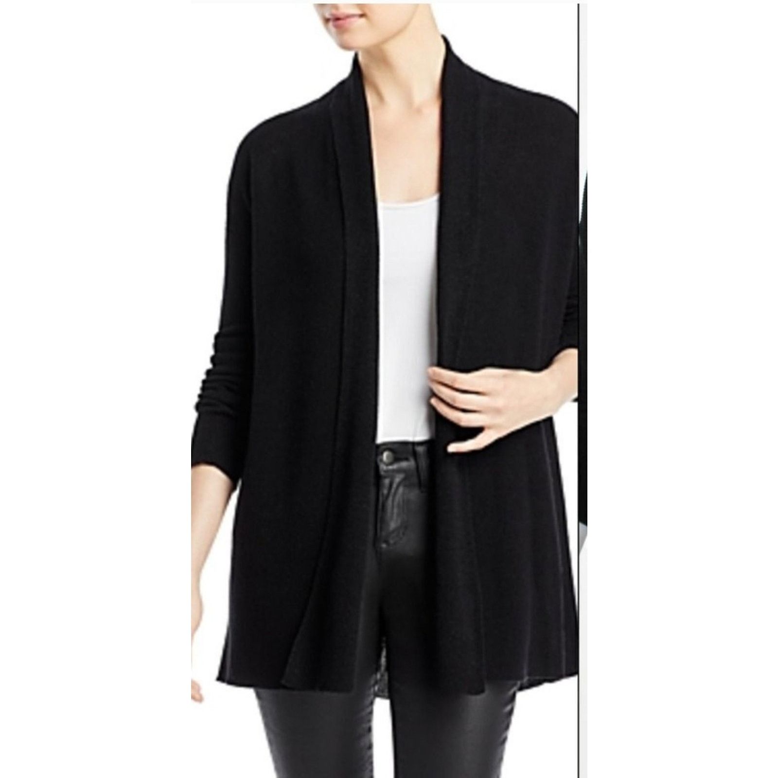 Eileen Fisher Eileen Fisher Black Knit Cardigan Sweater Small Long Sleeve Size S / US 4 / IT 40 - 1 Thumbnail