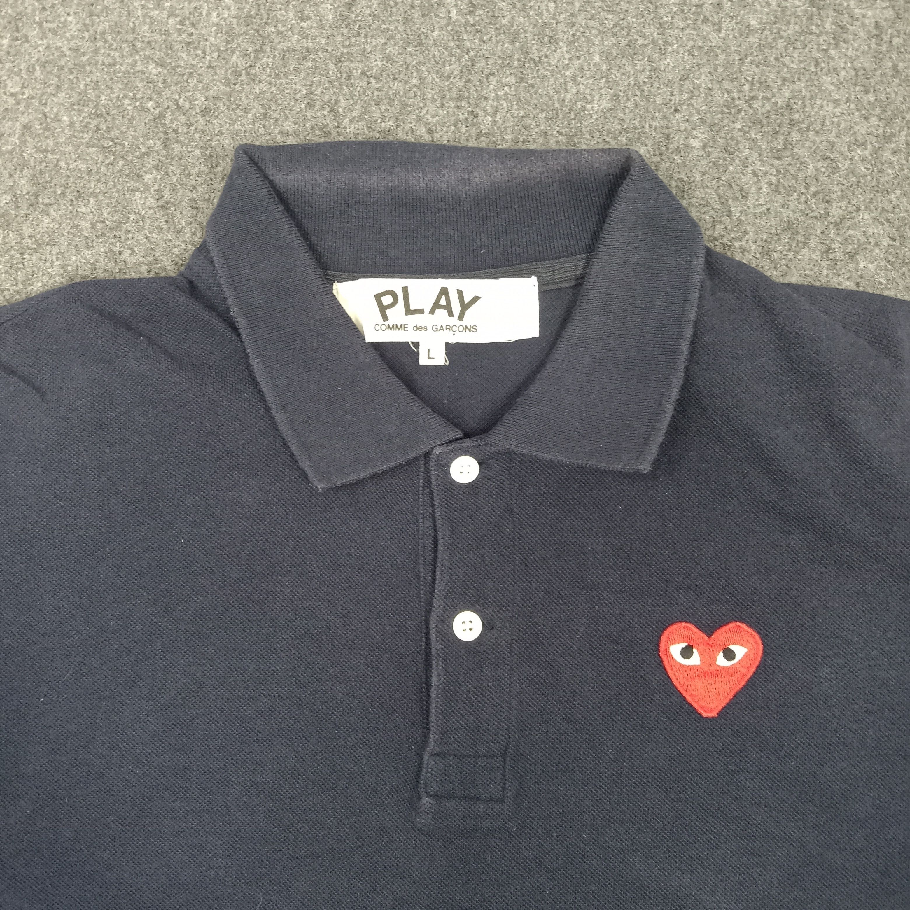 Comme des Garcons PLAY × Japanese Brand × Vintage Play Comme des Garcons Play Designer Polos Size US M / EU 48-50 / 2 - 2 Thumbnail